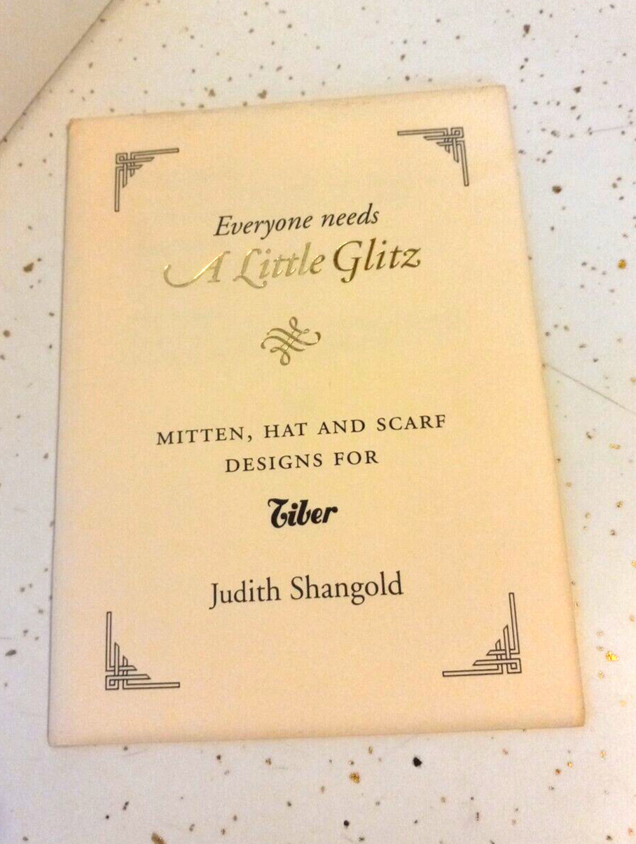 Knitting Pattern Judith Shangold Design Mitten Hat Scarf Tiber A Little Glitz OP