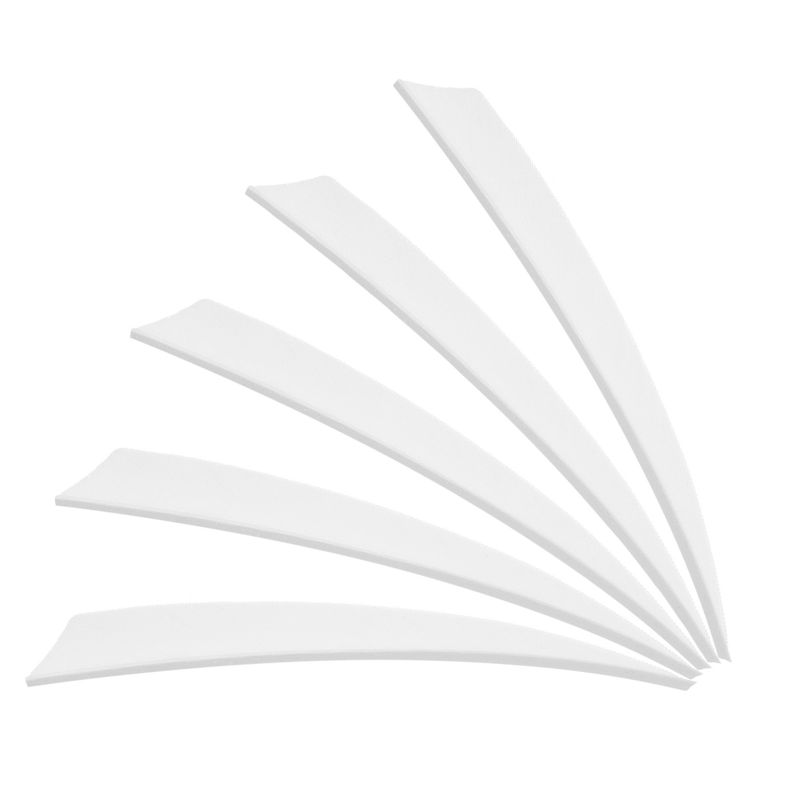 25Pcs 5 Inch Arrows Vanes Left Wing Arrow Feather Turkey Fletching, White