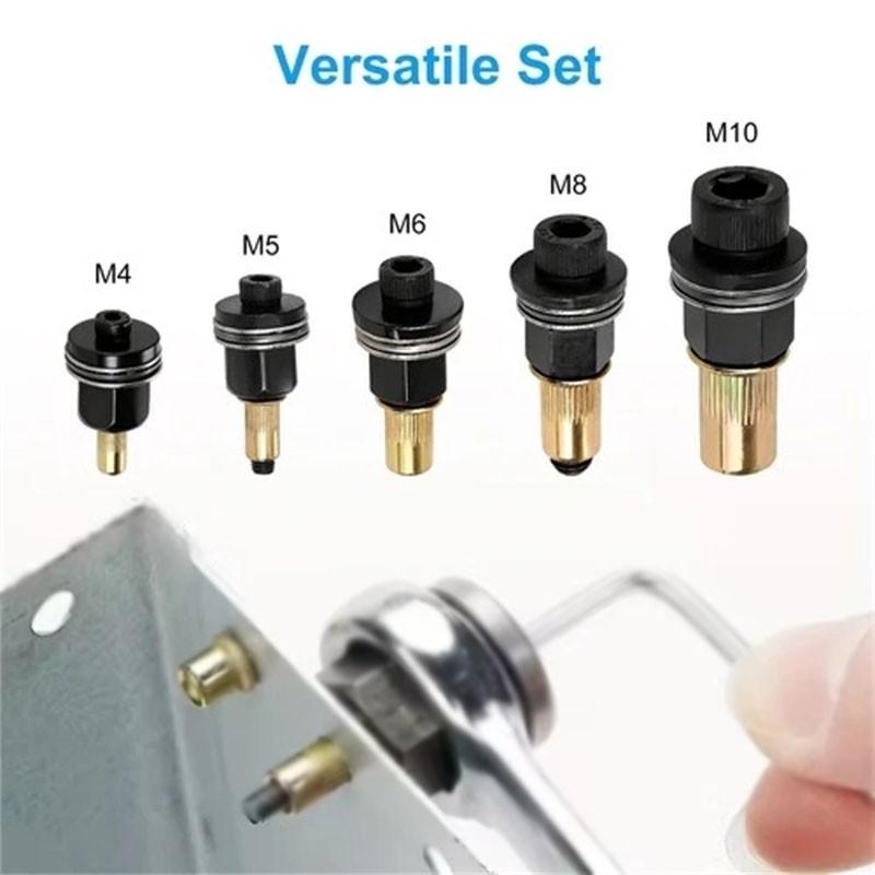 NEW Hand Rivet Nut Gun Head nuts Simple installation Riveter Rivnut Tool M4-M10
