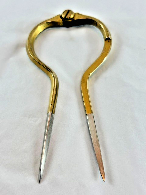 Vintage W&HC Brass Single Handed Marine Navigation Dividers Chart Compass 1970s