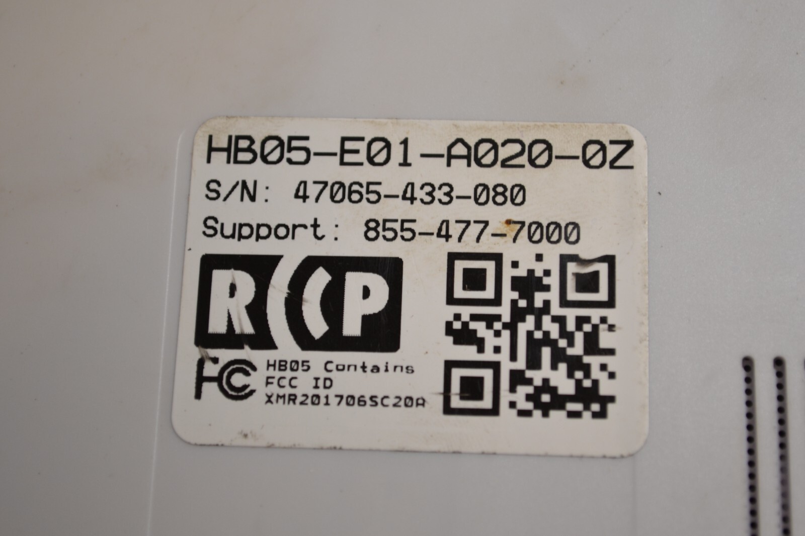 HB05-E01 CONTROL PANEL