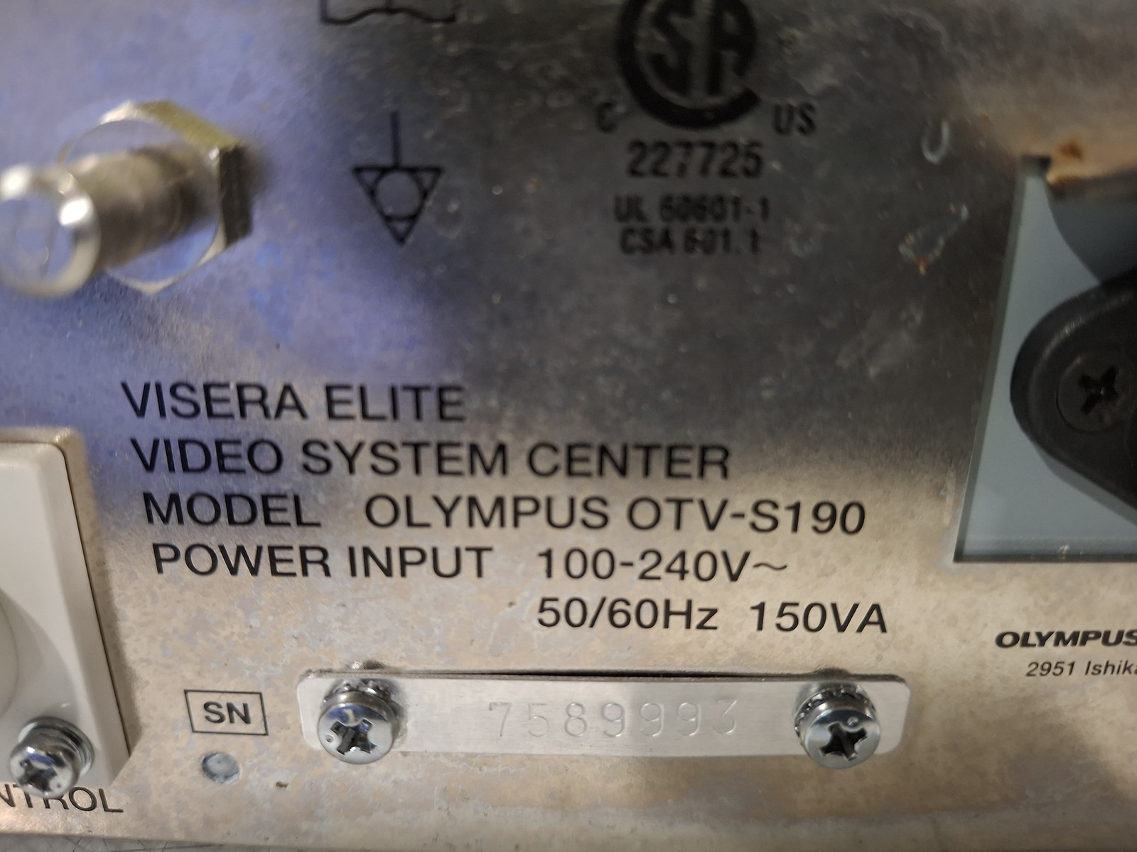 Olympus OTV-S190 Visera Elite Processor