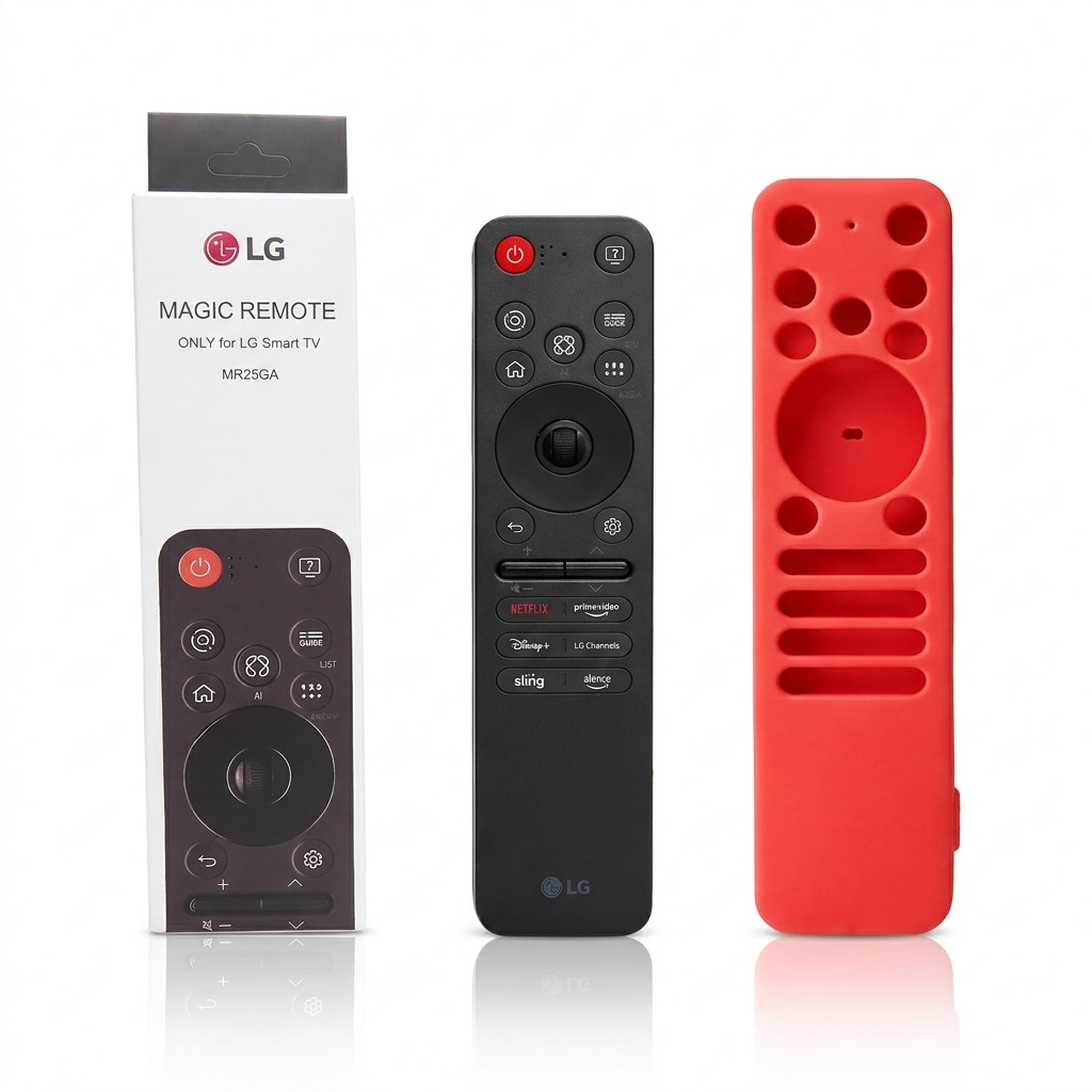 Voice LG Smart TV Remote Control w/ Red Case 2019-2026 OLED QNED 4k UHD C5 B5 G5