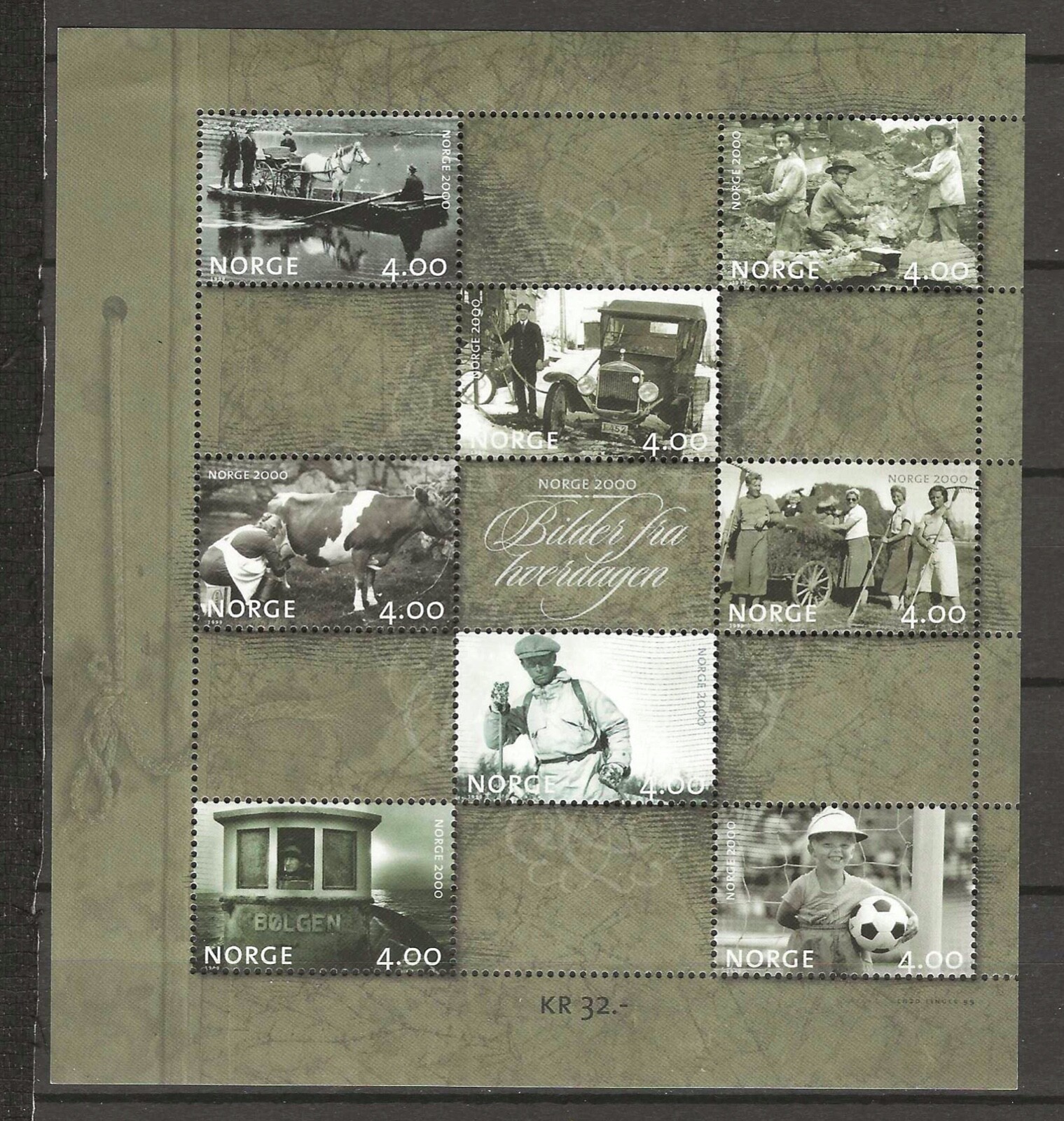 Norway 1999 NK 1366-73 Millennium Every day life MS MNH