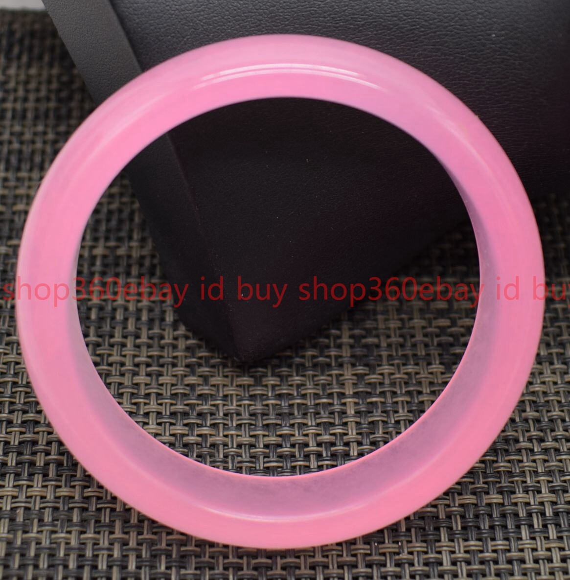 Beautiful Natural Pink Jade Bangle Round Gemstone Bracelet 60-62mm Jewellery