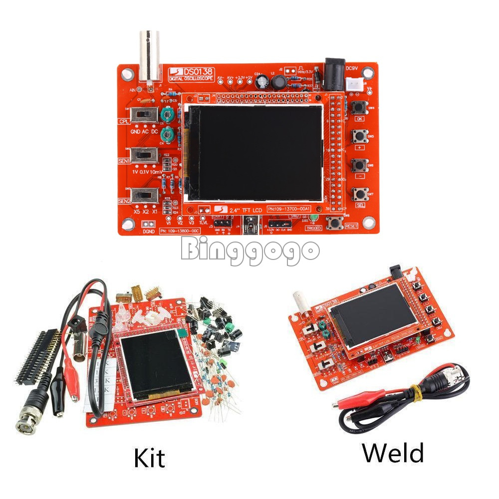 New Fully Assembled DSO138 2.4" TFT Digital Oszilloskop (1Msps) Mit US Probe