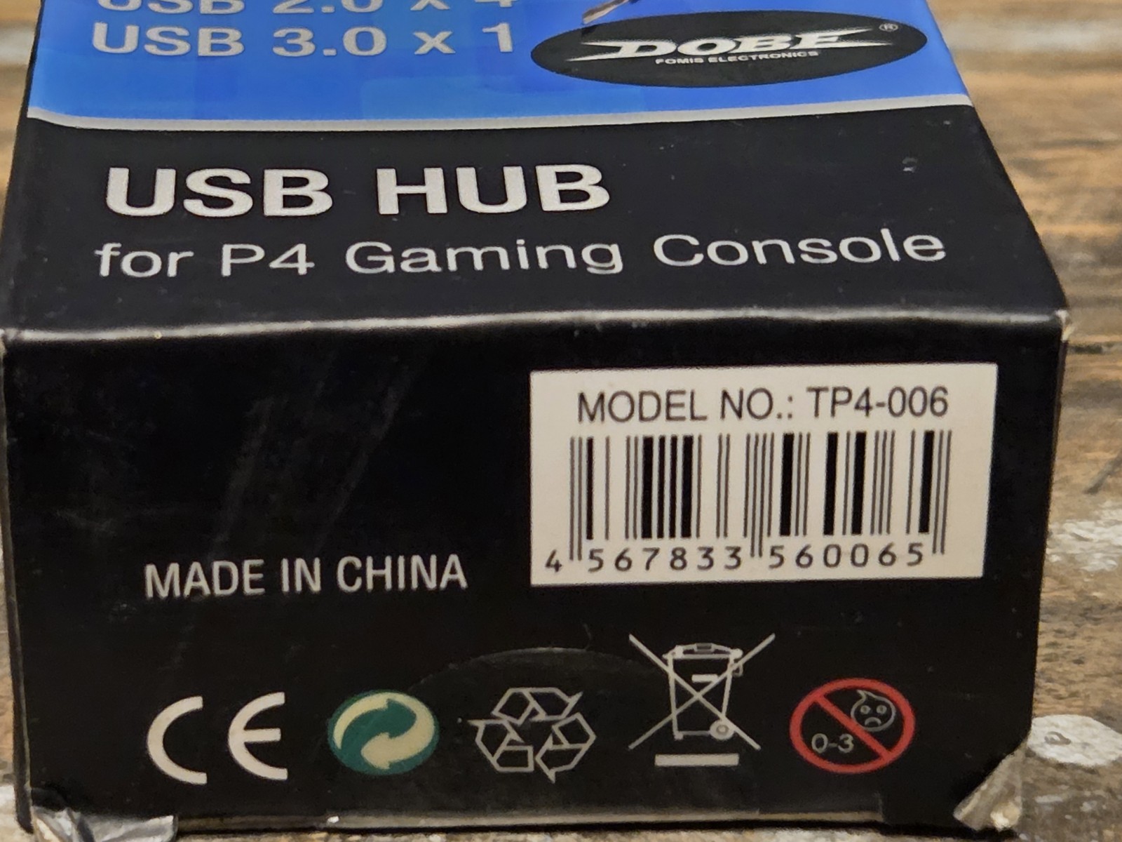 Dobe USB HUB for P4 Gaming Console, New