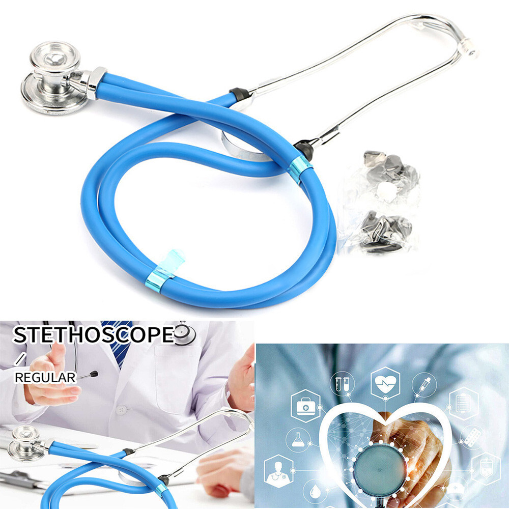Pro Double Tube Dual Head Stethoscope Doctor Nurse Student Medical Healthcare