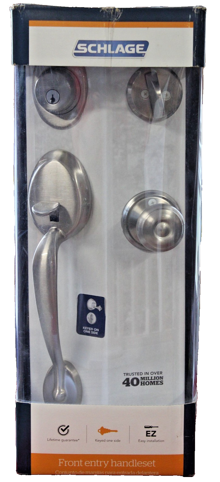 Schlage Plymouth Sectional Single Cylinder Keyed Entry Handleset F60 PLY GEO
