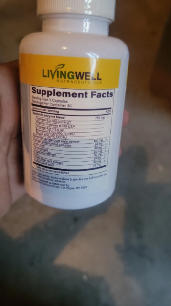 LivingWell Nutraceuticals Heal-n-Soothe Systemic Enzyme Formula 90 Capsules