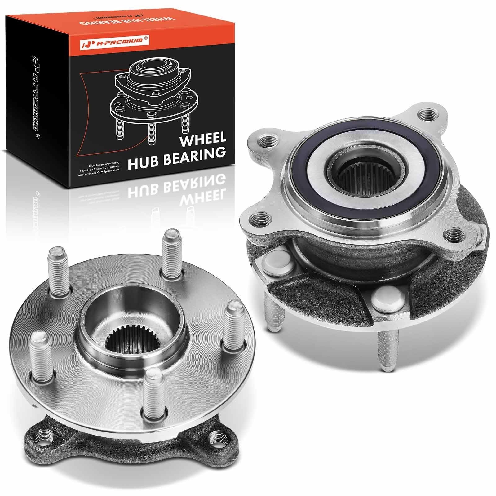 2 x Front Wheel Bearing and Hub Assembly with 5-Lug Compatible with Lexus