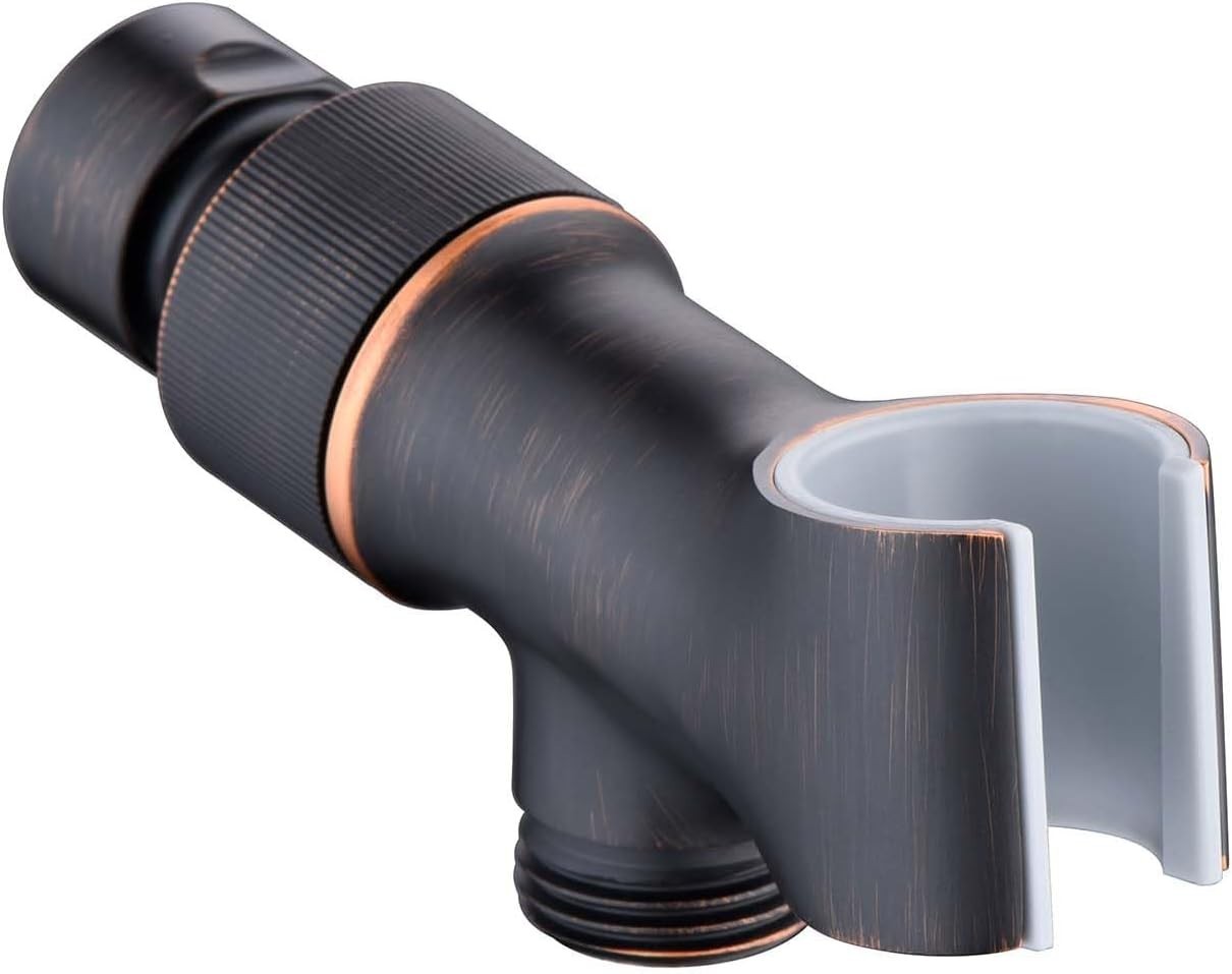 Brass Shower Head Arm Mount Adjustable Fit for Most Handheld Showers