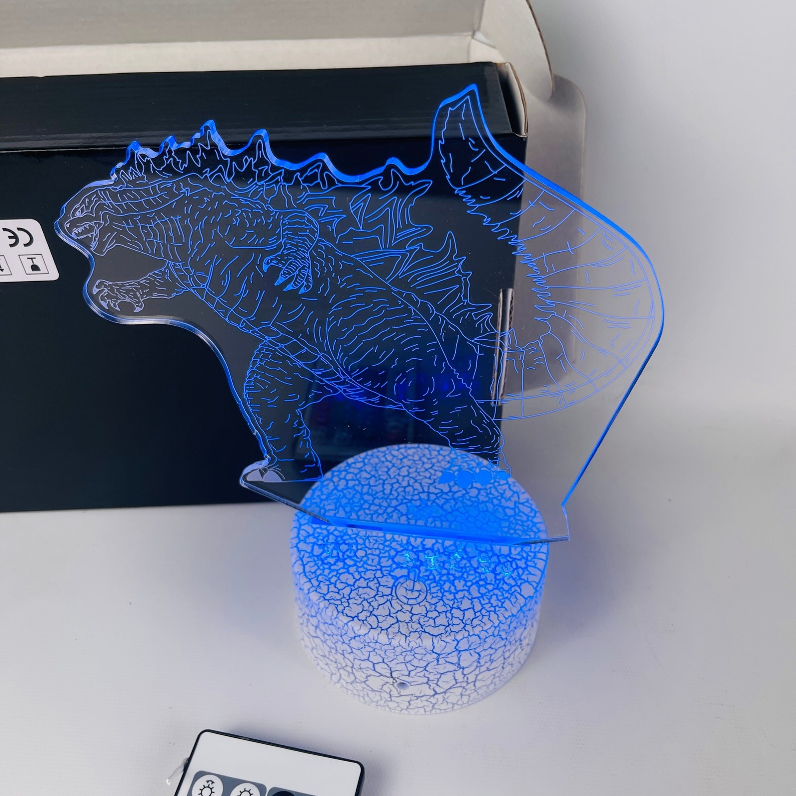 Godzilla Night Light LED 3D Lamp Illusion with Remove Multicolors