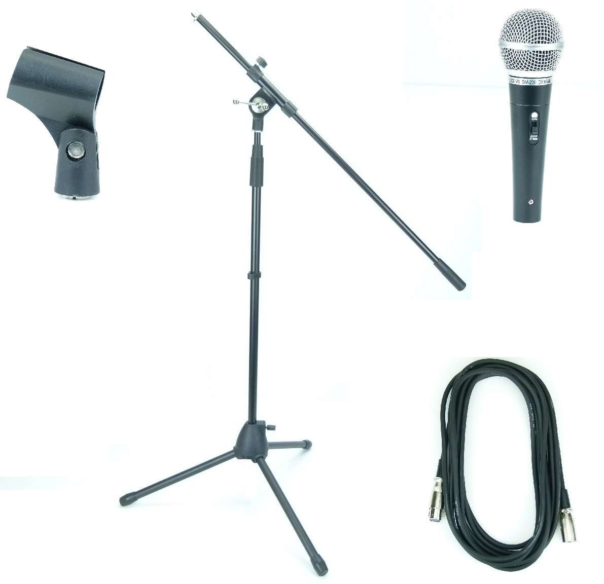 PACCS microphone set: microphone stand microphone stand + vocal microphone + 5 m cable