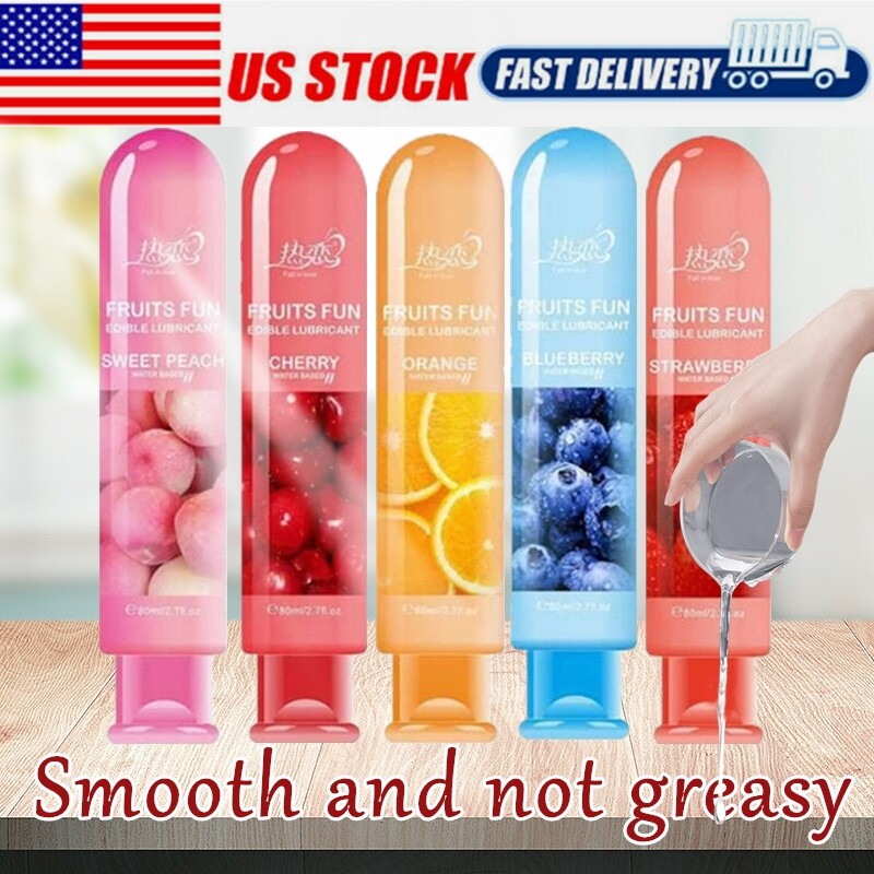 Edible Sex-Lube Lubricant Fruit Flavor Gel Mild Oral Sexual Massage Oil Adult
