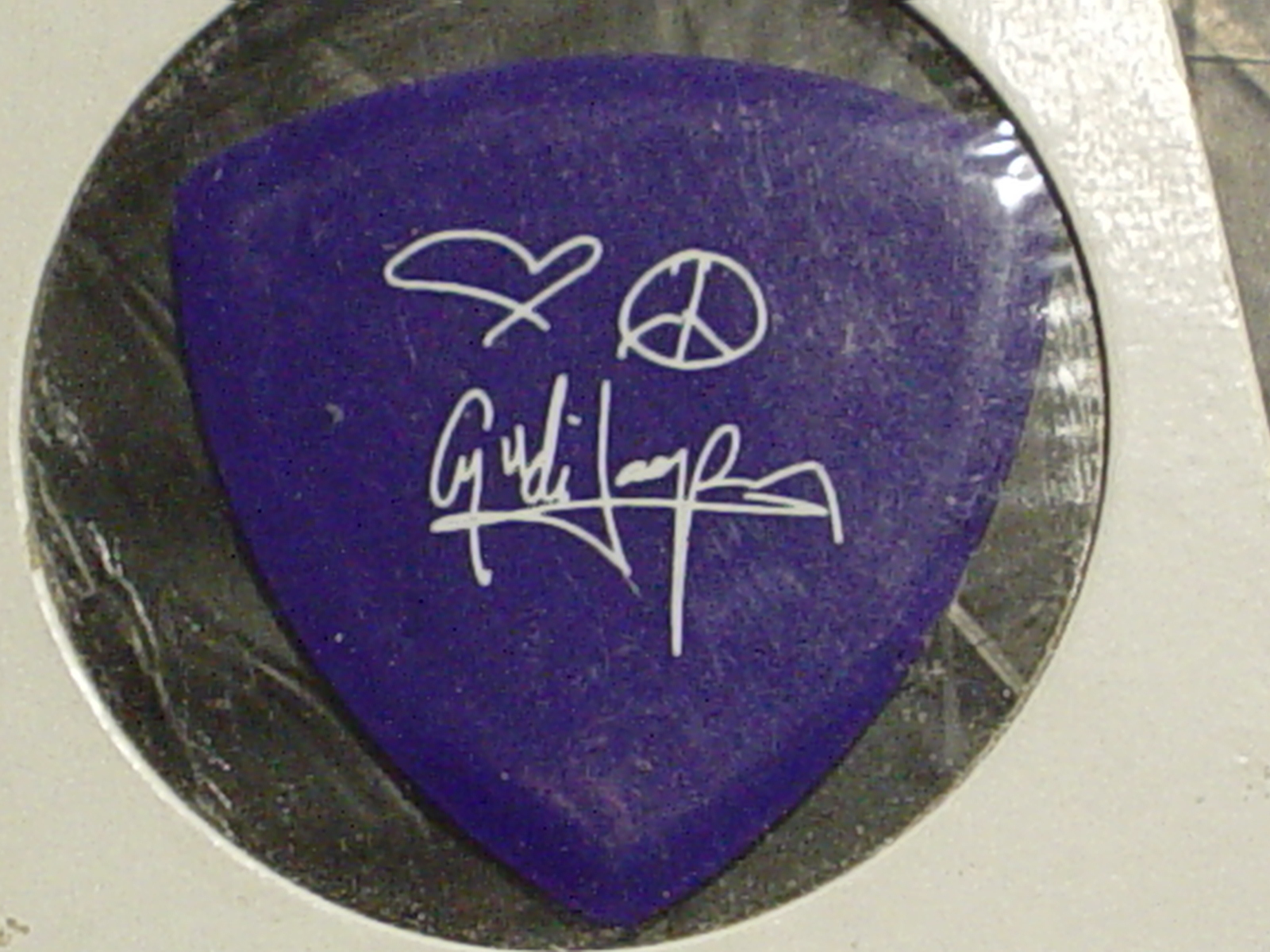 CYNDI LAUPER Signature RaRe 90's Concert Tour Her GUITAR PICK