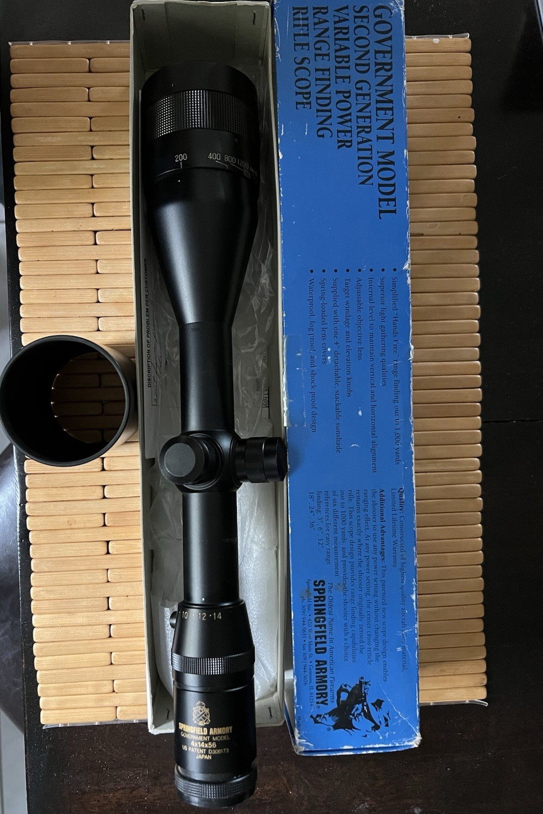 Springfield Armory Govt 4-14x56mm FFP AO Rifle Scope .308 Range Finding Gen 2