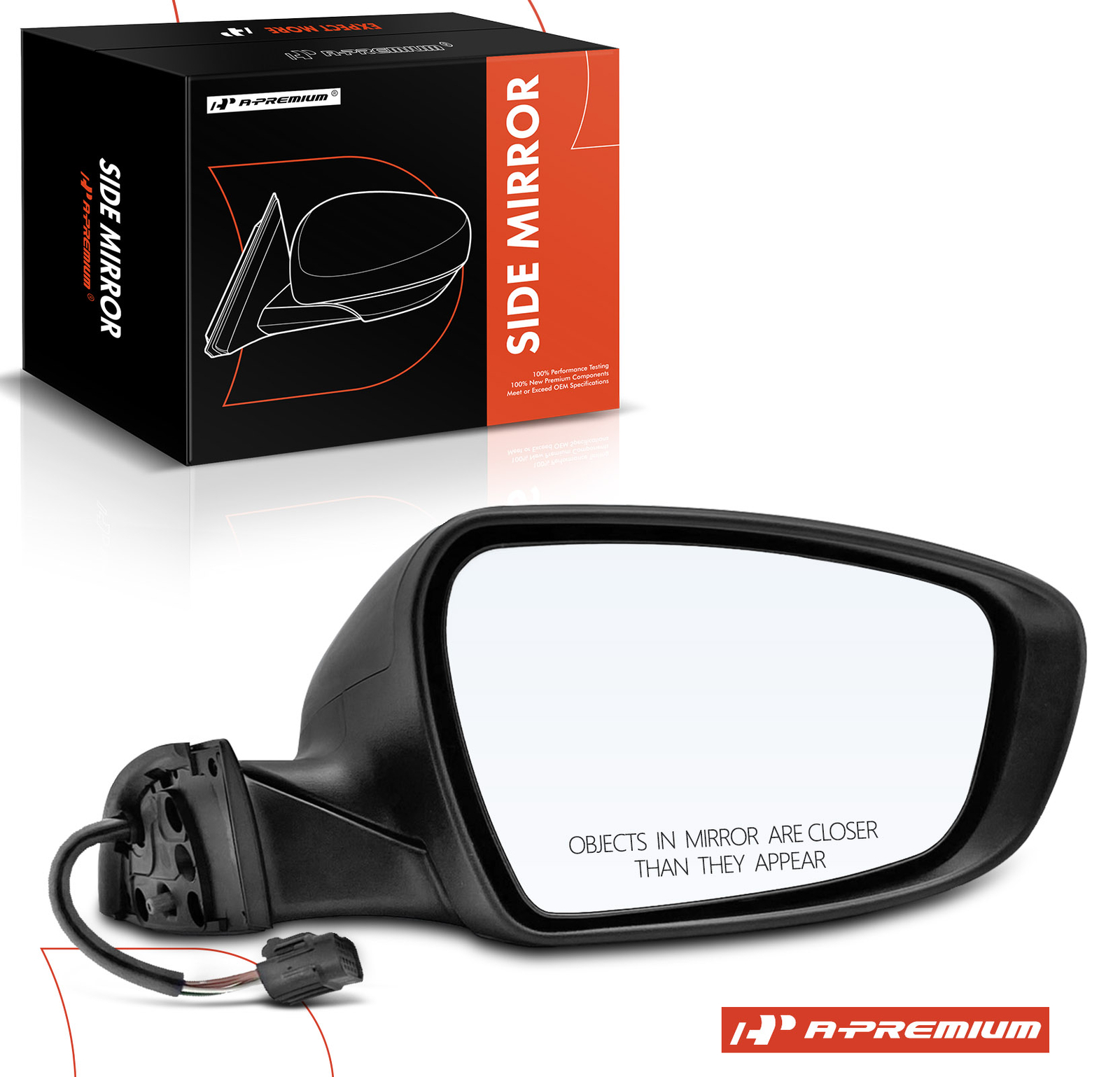 A-Premium Passenger Power Mirror w/ Manual Folding for Kia Forte Forte5 14-16