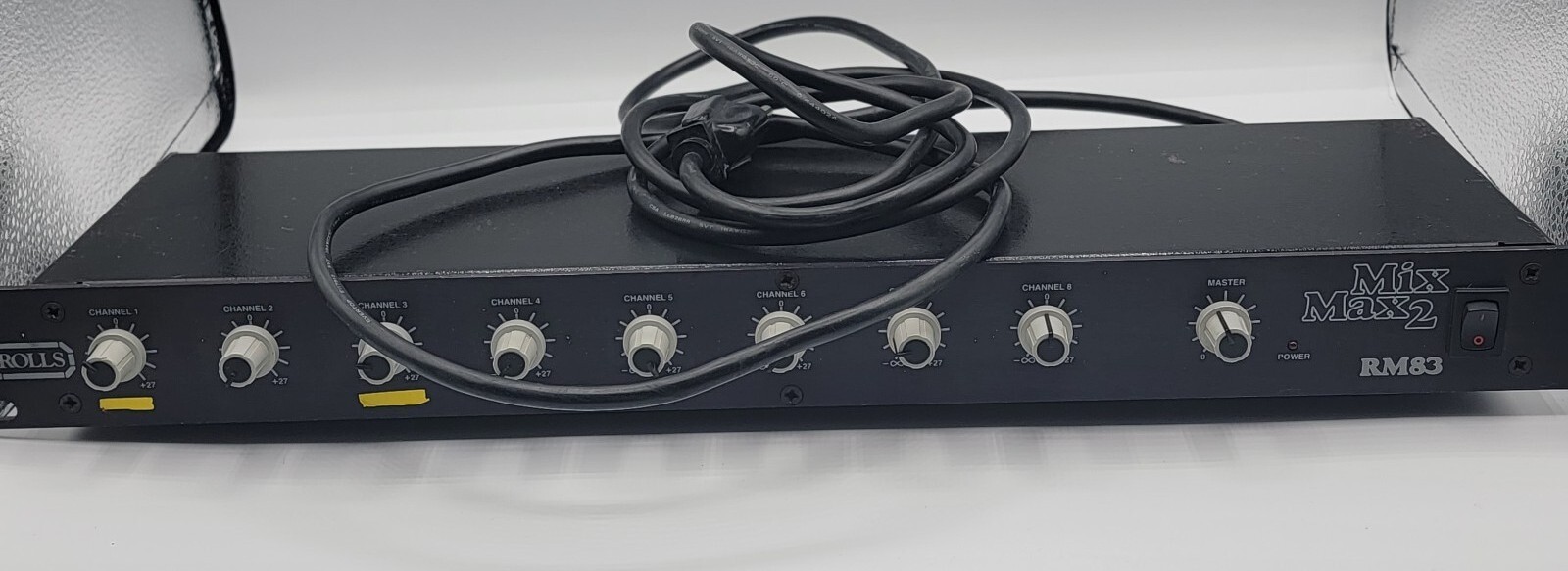 Rolls Mix Max 2 RM83 Eight Channel Audio Mixer Rack Mount Made in USA
