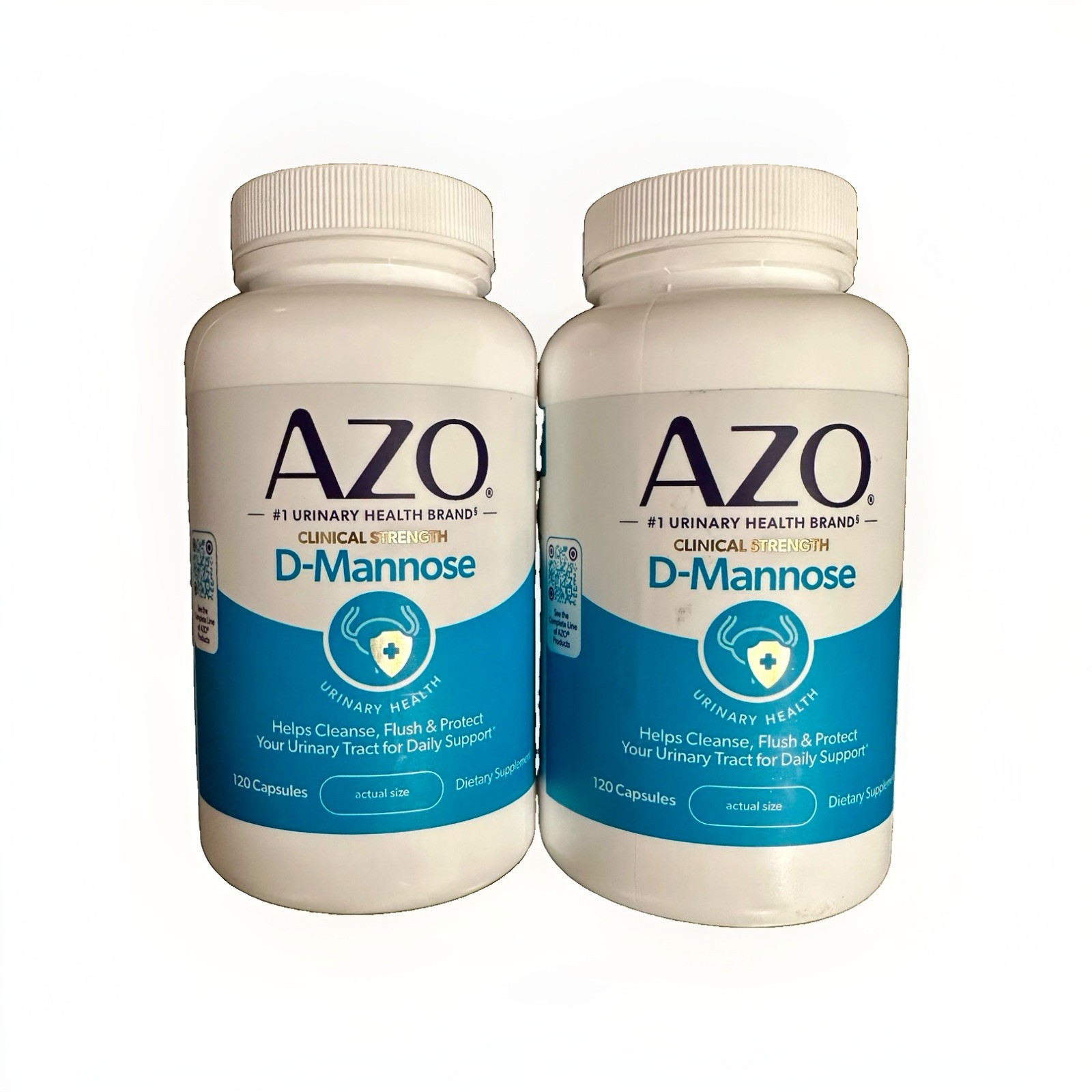 Lot of 2 Azo D Mannose Urinary Tract Health 120 Capsules 240 Total EXP:2028+