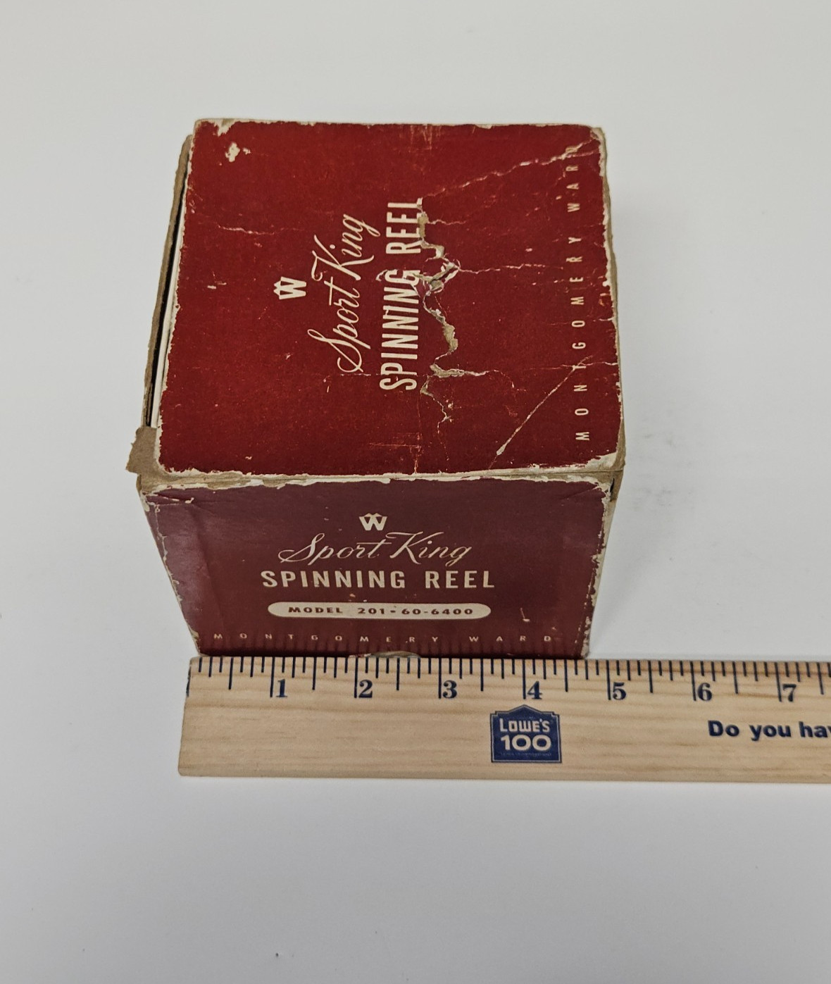Vintage Montgomery Ward Sports King Spinning Reel Box Only Model 101-60-6400