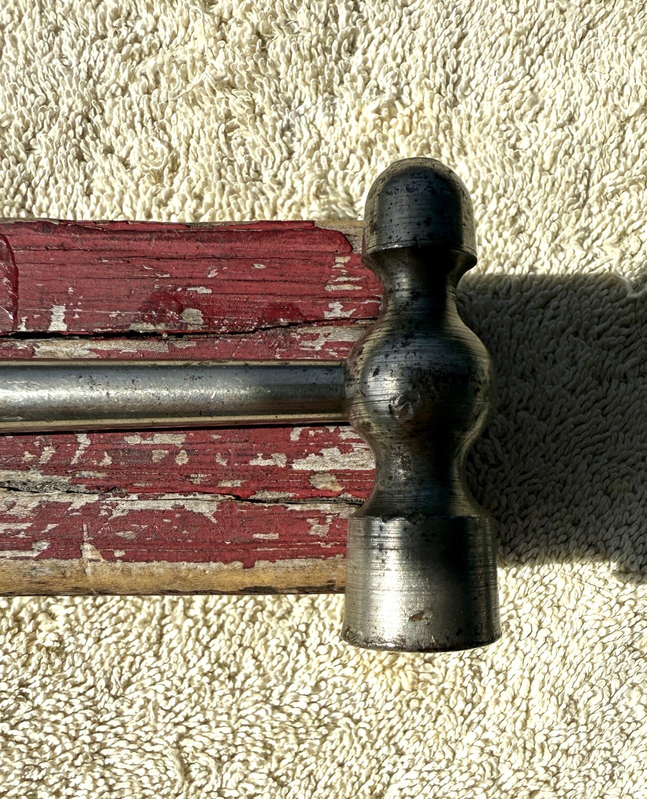 VINTAGE HOME HOBBY HAMMER AND BRASS NESTING SCREWDRIVER AS PICTURED