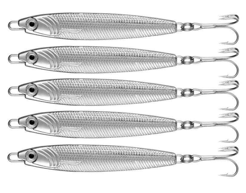 5 x FFT 20 30 40 60g Silver Stinger Spinner lure Mackerel Bass Cod Mackerel
