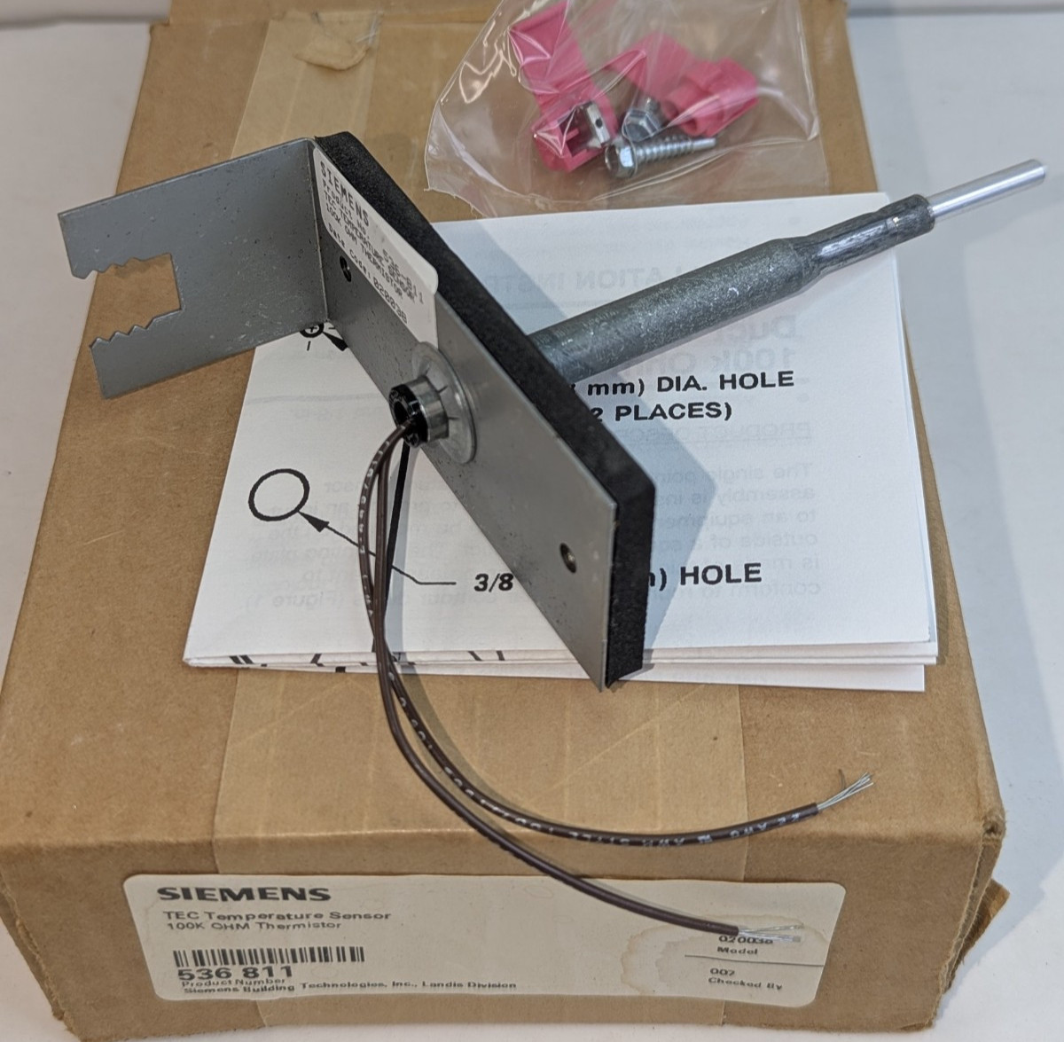 Siemens P/N 536-811 TEC Temperature Sensor