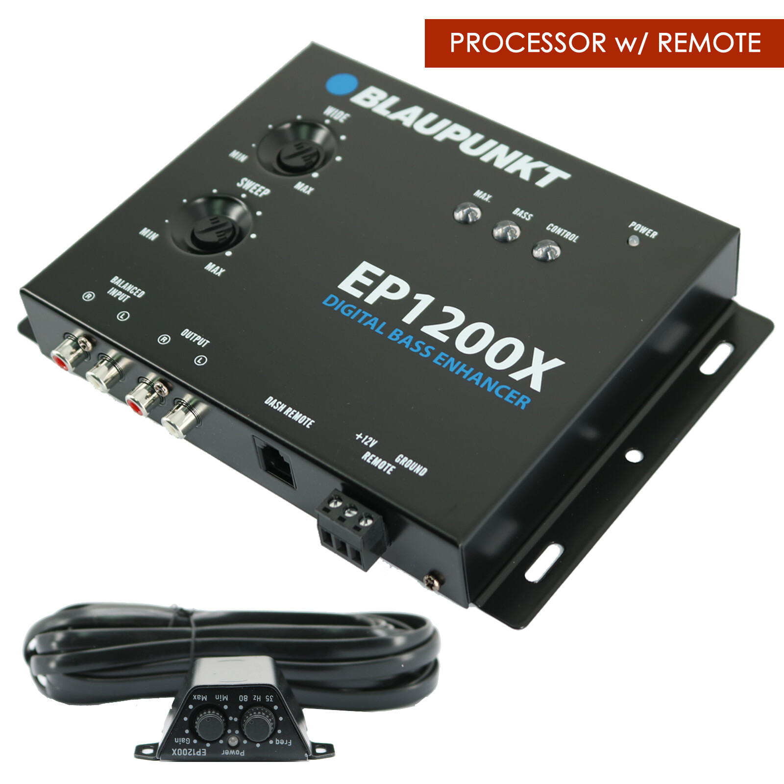 BLAUPUNKT EP1200X CAR AUDIO DIGITAL BASS RECONSTRUCTION PROCESSOR w/ REMOTE