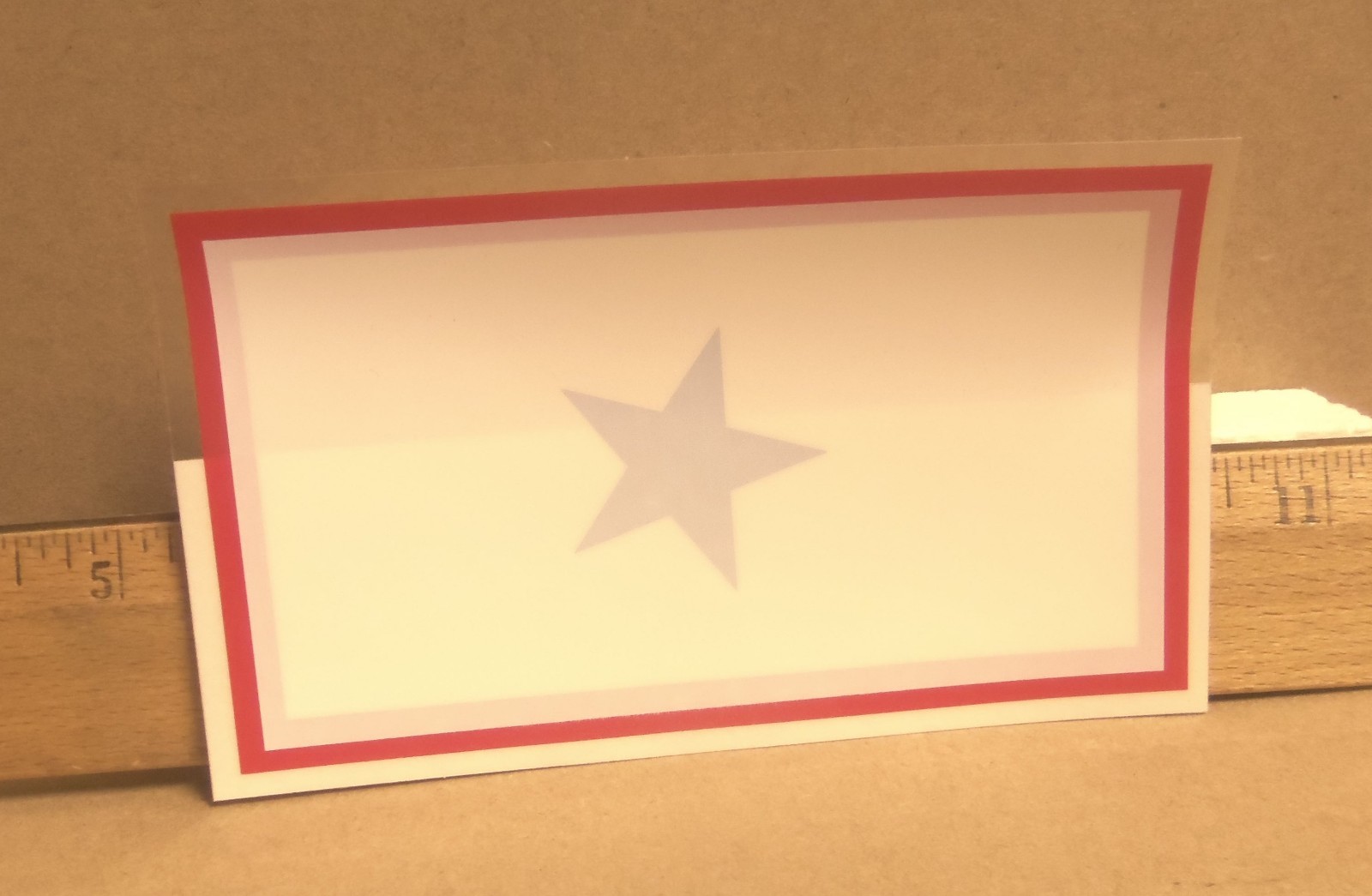 Blue Star Service Window Sticker