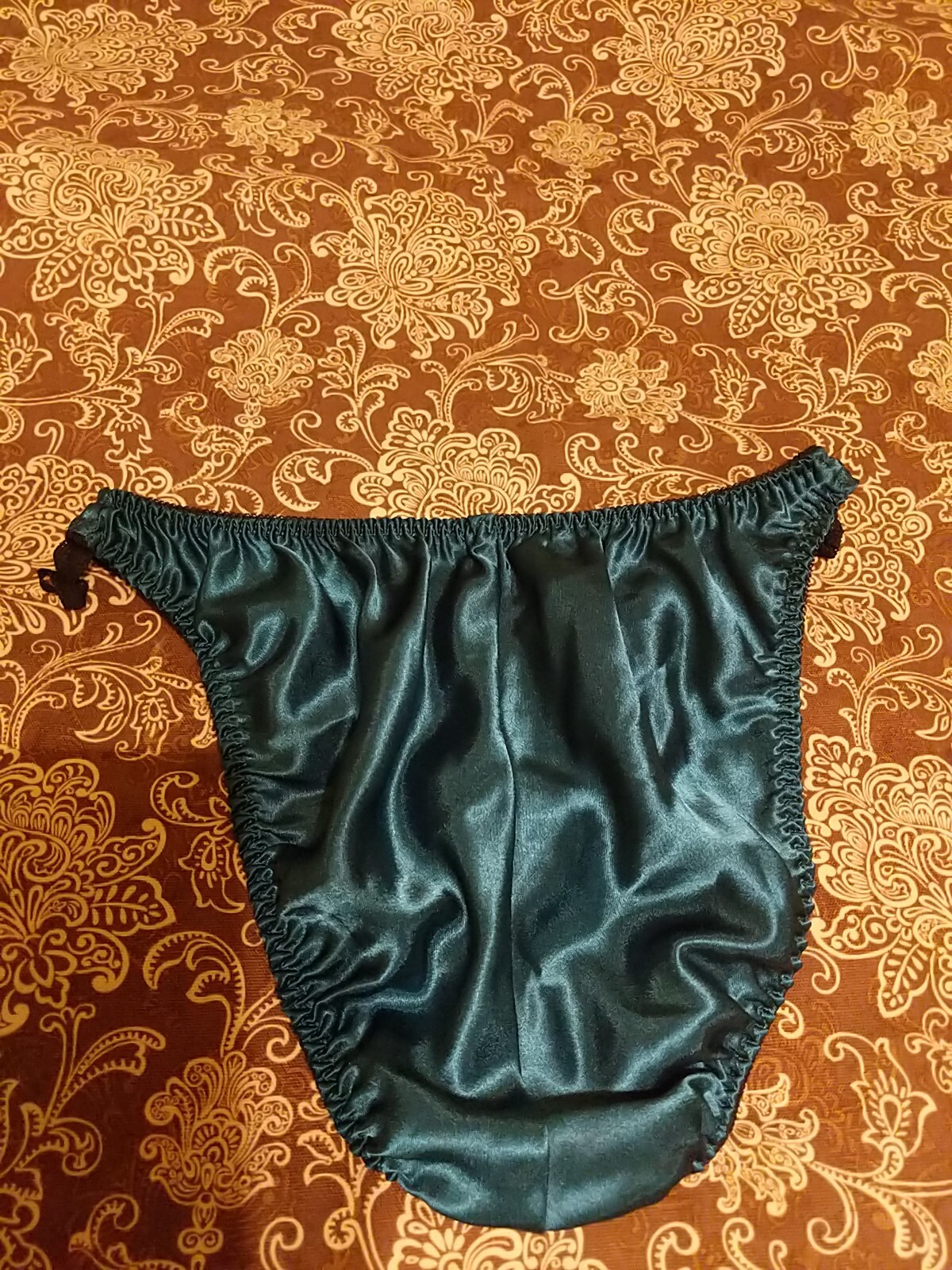 VTG Satin Bikini Panties Size Medium