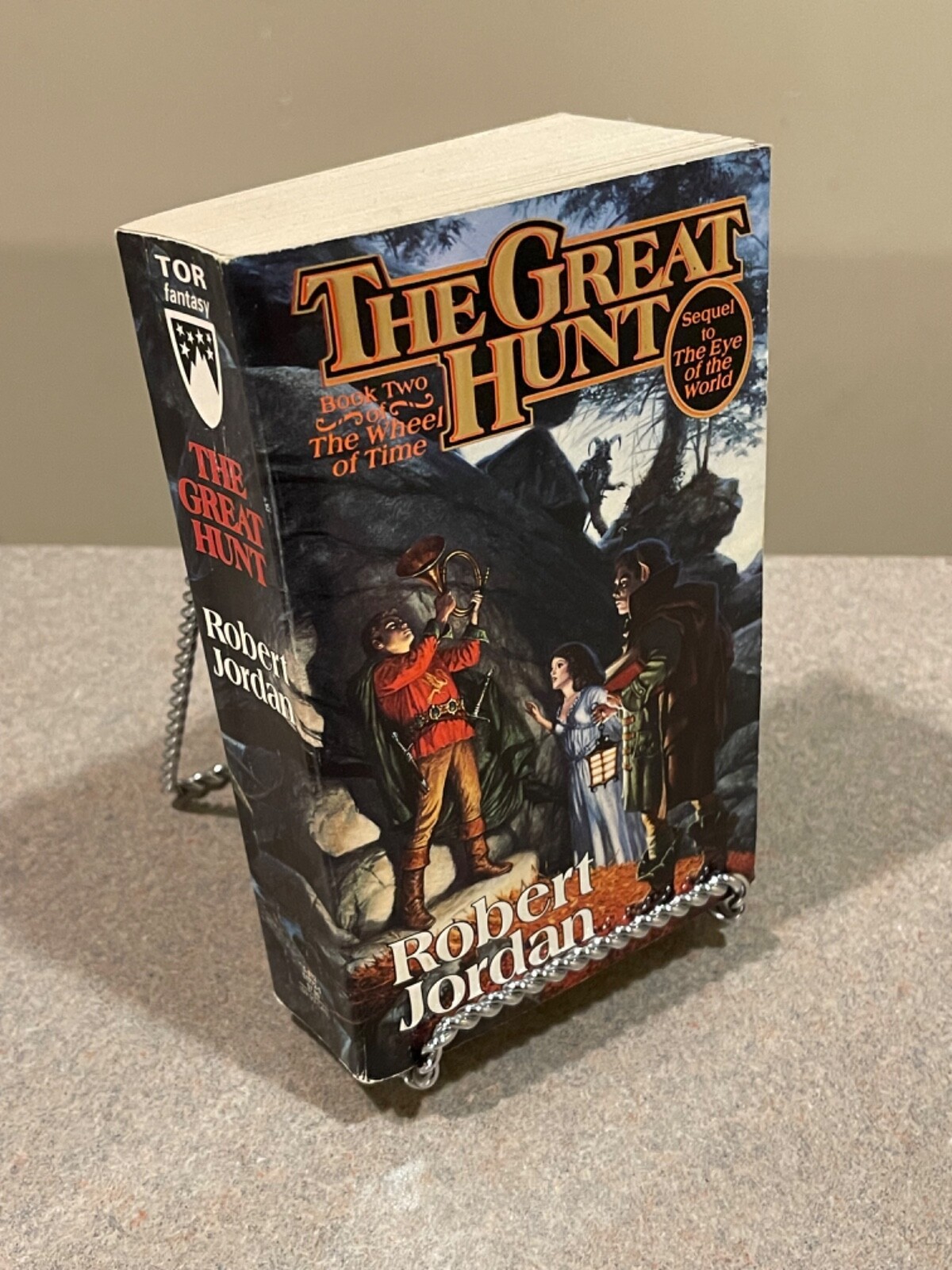 Wheel Of Time #2: The Great Hunt By Robert Jordan, 1991, Mass Market Paperback