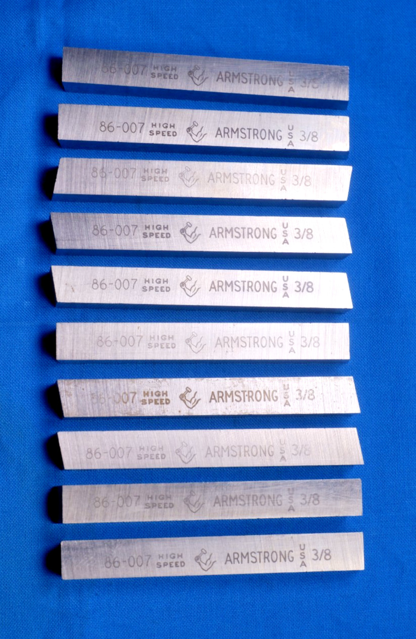 HSS Tool Bit, 3/8 sq - Armstrong M2 - 10 pc - FreeShip