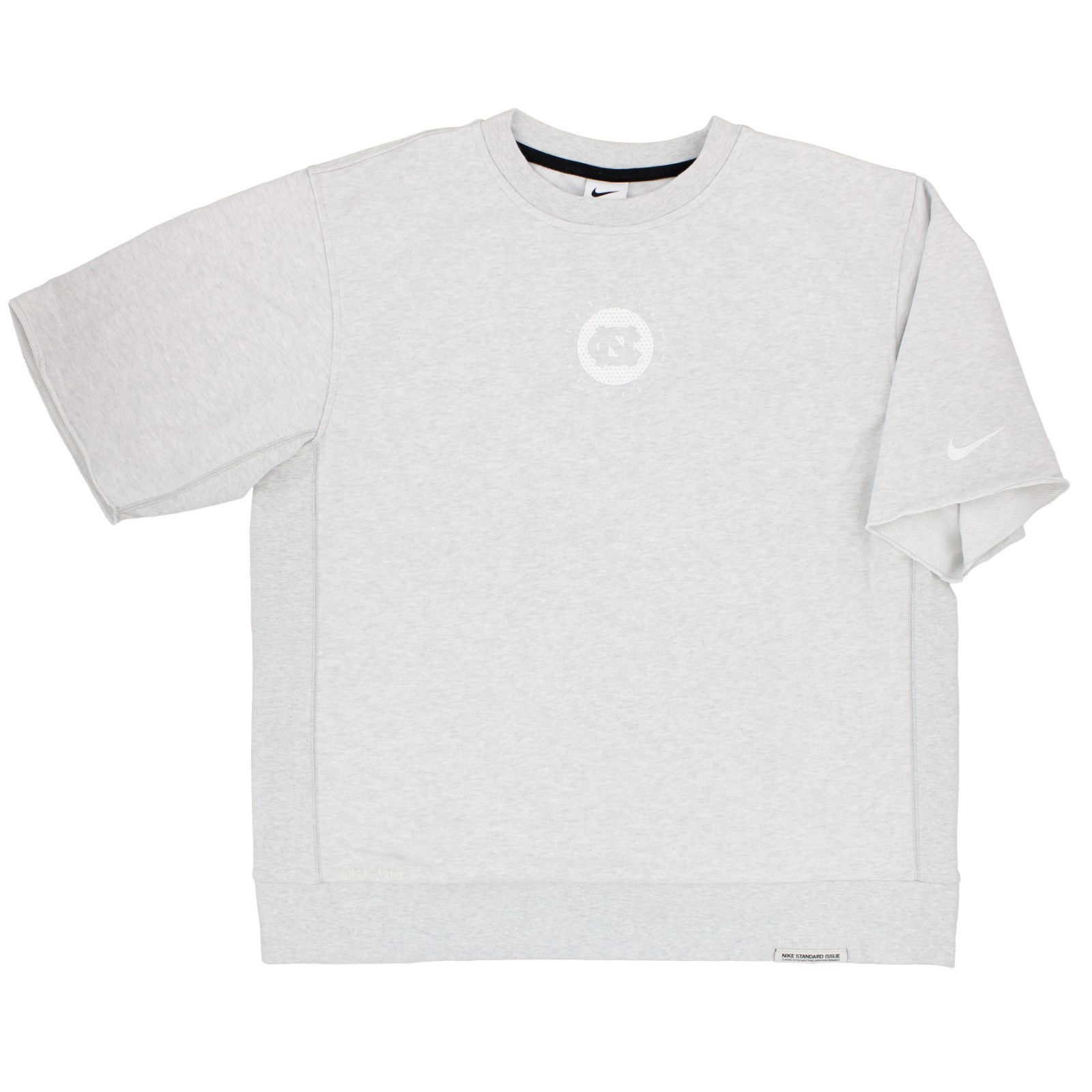 Nike Men's UNC Standard Issue Heels Crewneck Shirt Cut off Short Sleeves Dri Fi