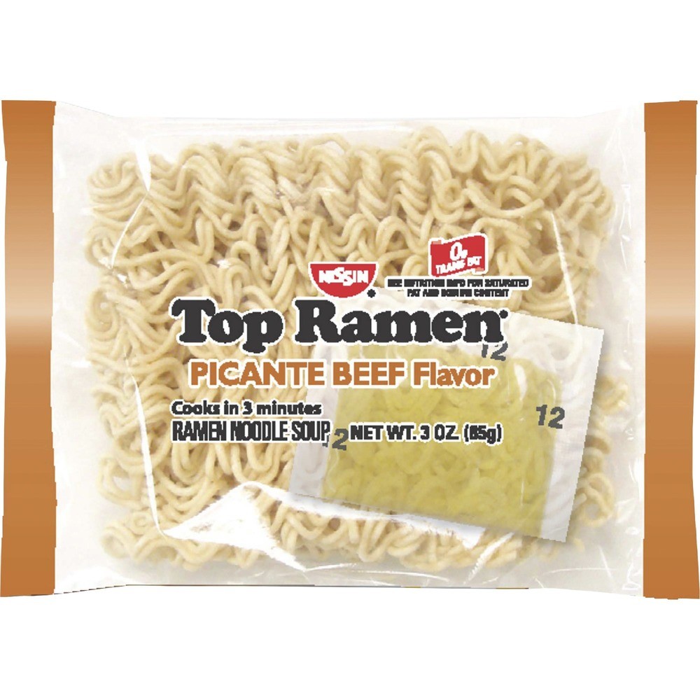 NISSIN FOODS Top Ramen Beef Picante Cup Noodles - Noodles - Beef Picante - 3 oz