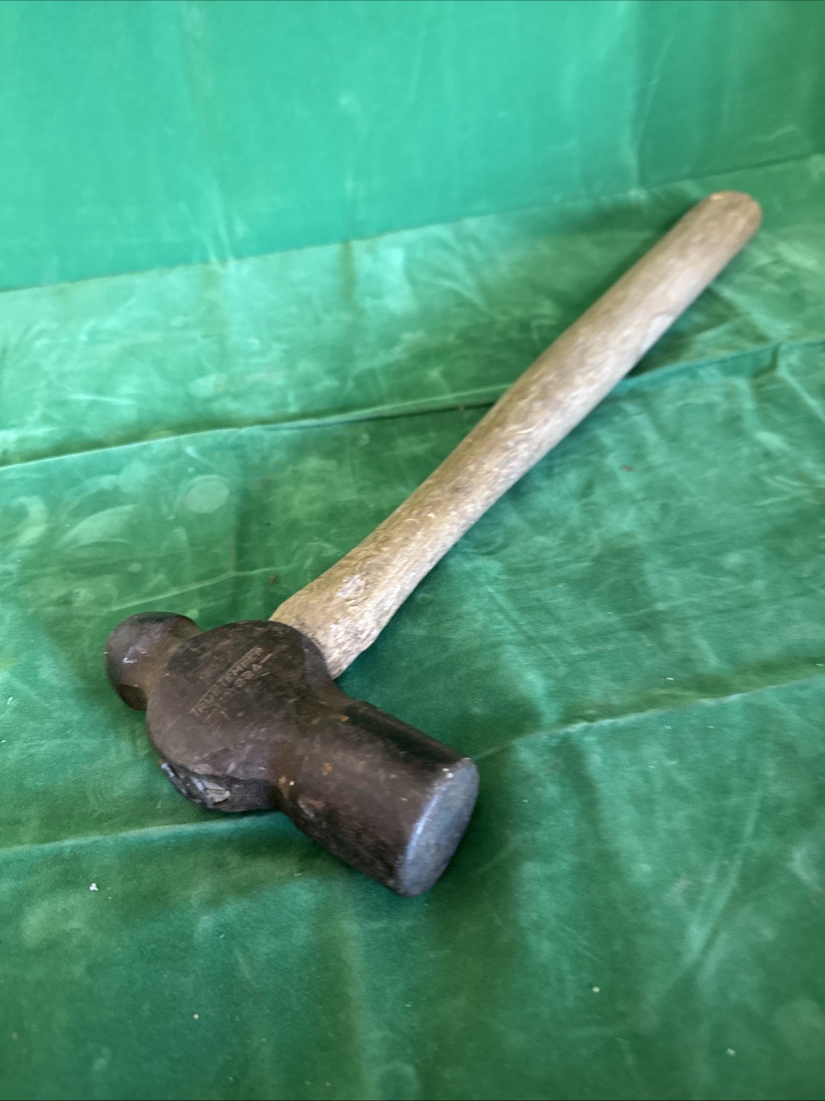 Heavy True Temper Ball Peen Hammer 2 Lb And 16” Long