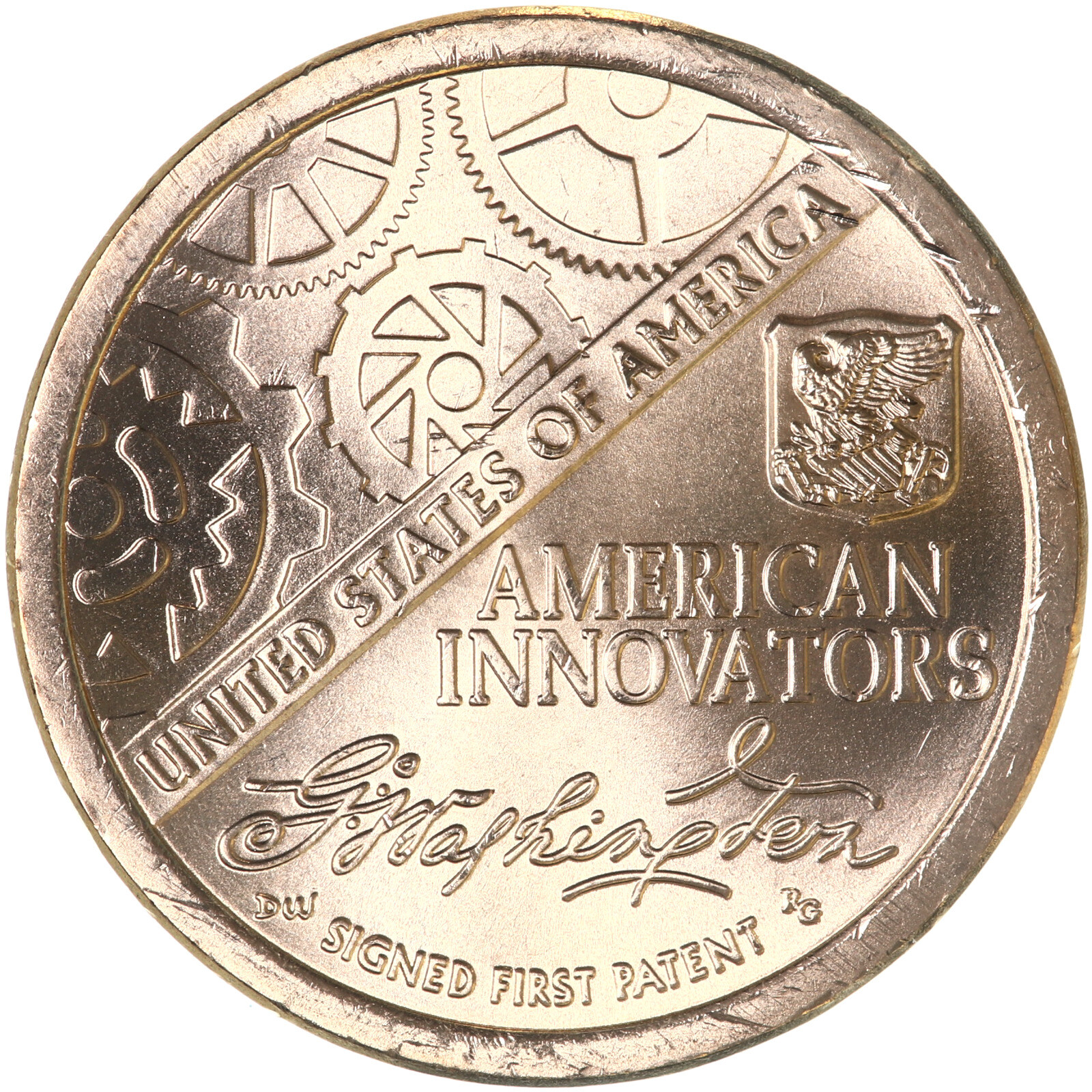 2018 P American Innovation Signed First Patent Dollar BU