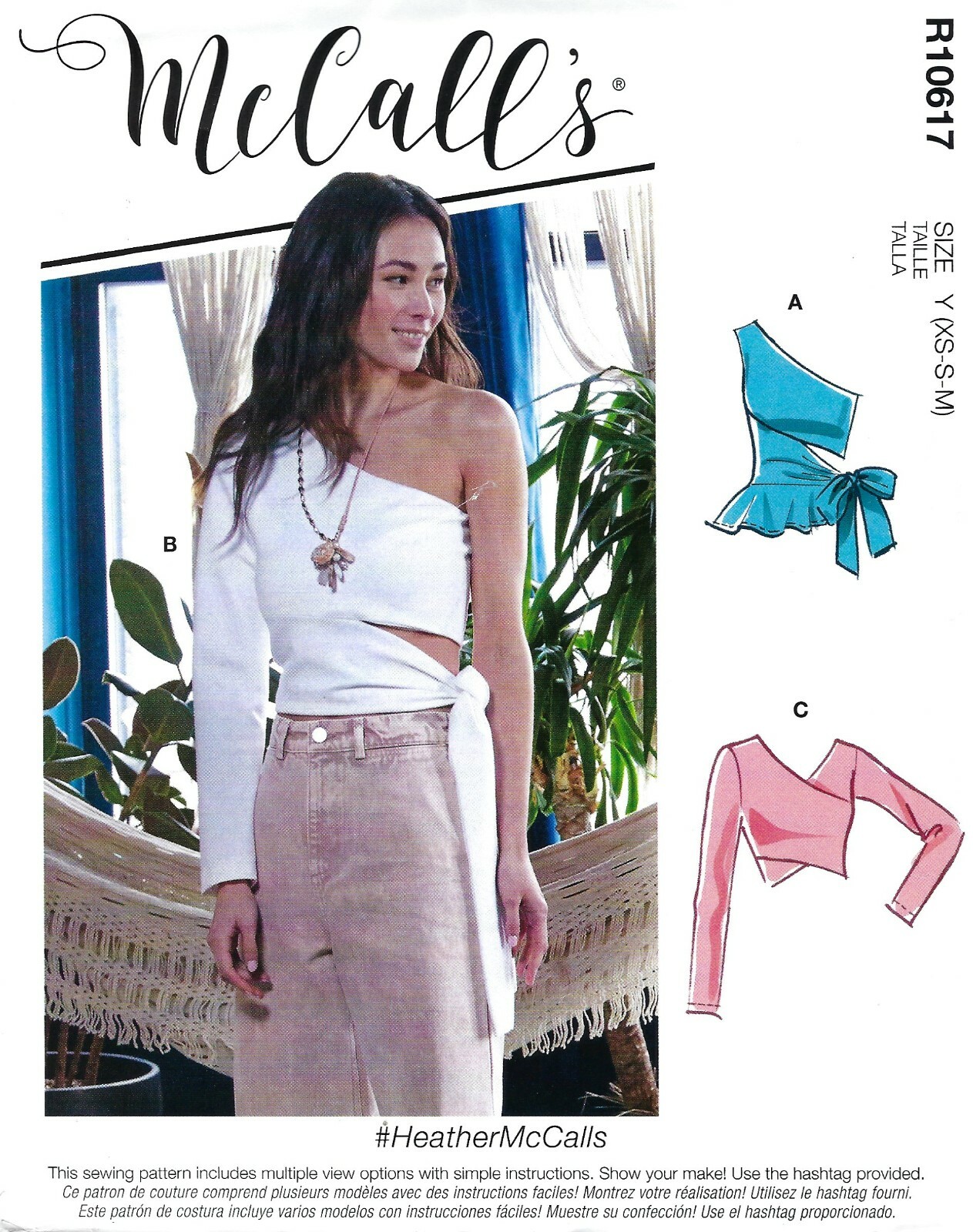 McCall's R10617 #HeatherMcCalls One Shoulder & Ballet Tops Sz 4-14 UNCUT M8117