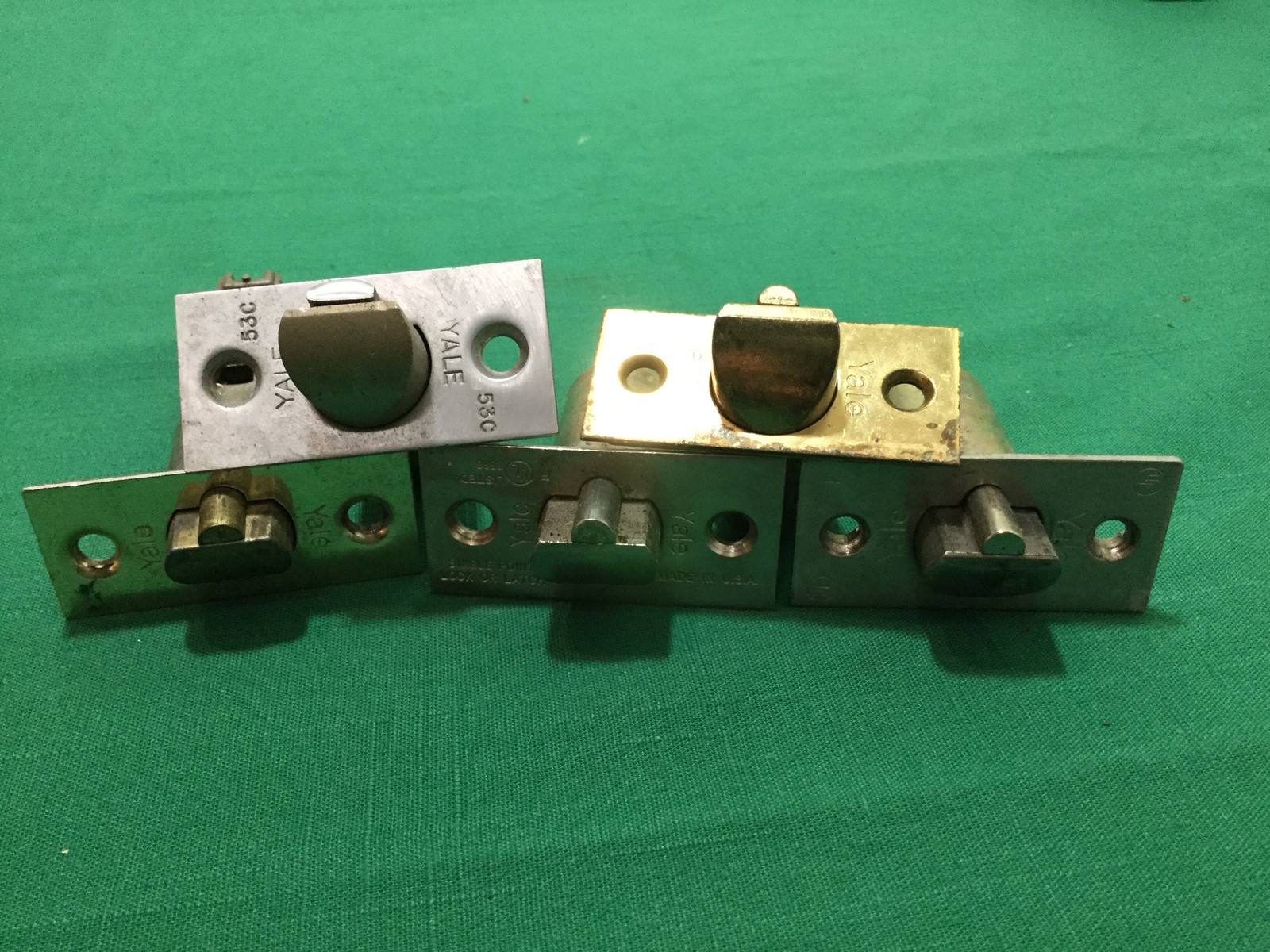 Yale Original Deadlatches, 2 3/8" & 2 3/4" Backset, Set of 5-Locksmith