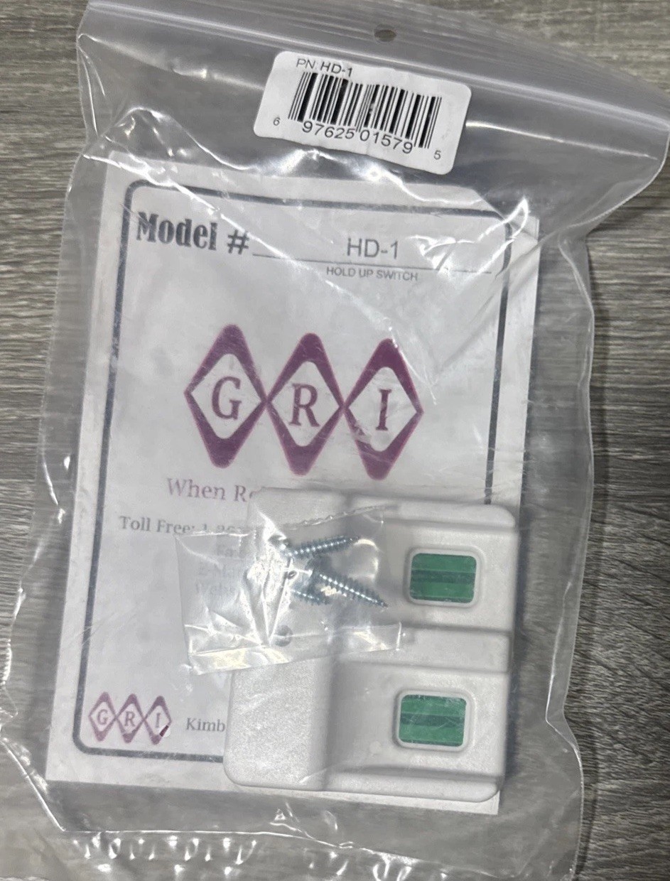 GRI HD-1 Hold Up Switch - Two finger to activate 1 finger to disarm G.R.I.