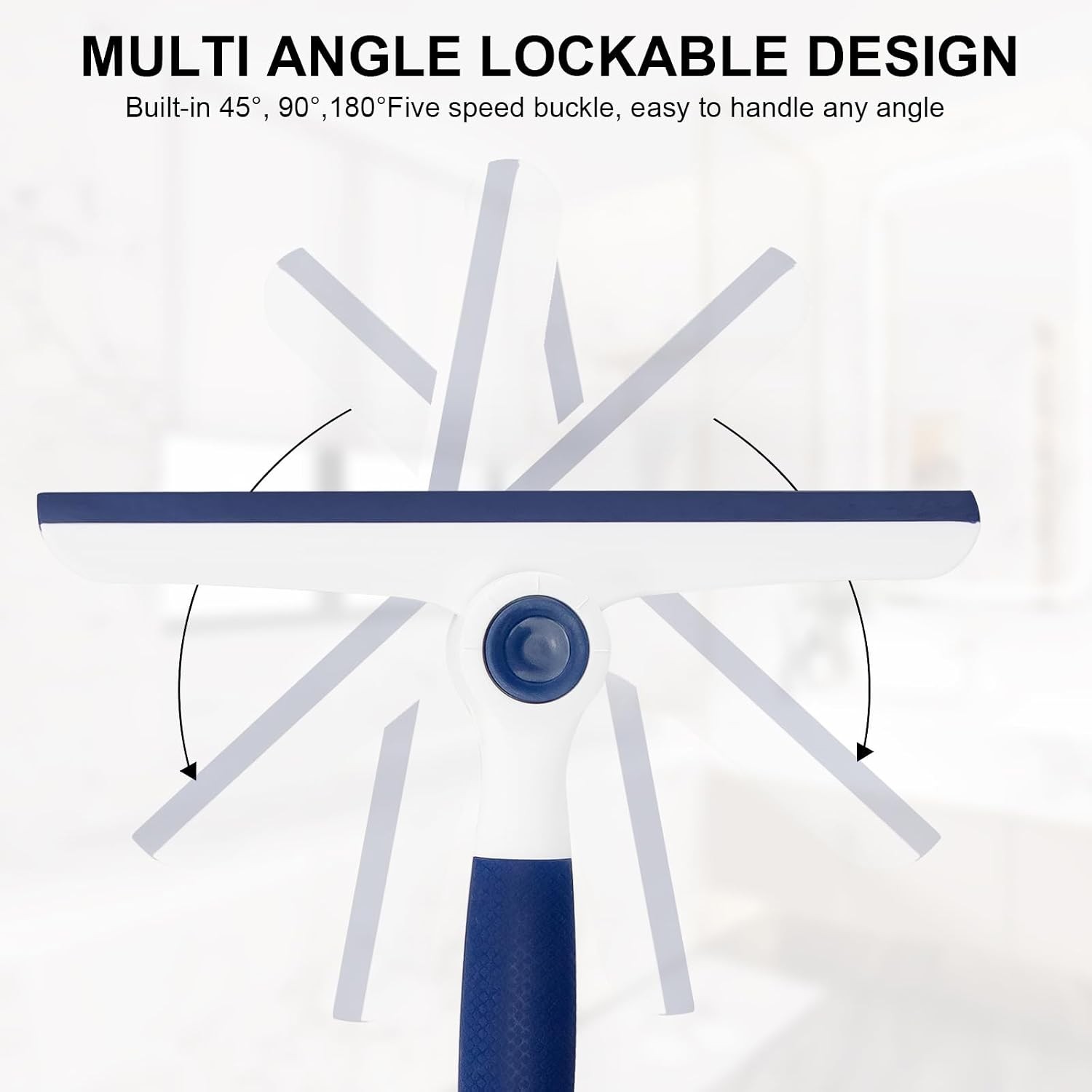 Window Squeegee for Glass Doors，All-Purpose 9.7” Window Cleaning Squeegee,