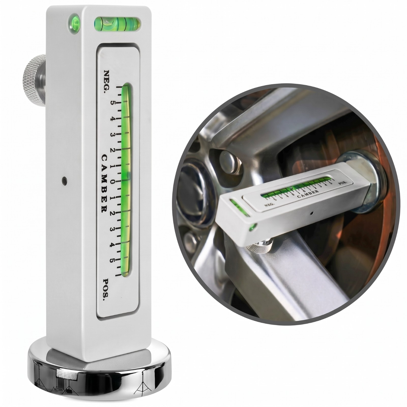 Magnetic Wheel Alignment Tool Camber Caster Gauge Car Truck RV Tire Balancer Kit