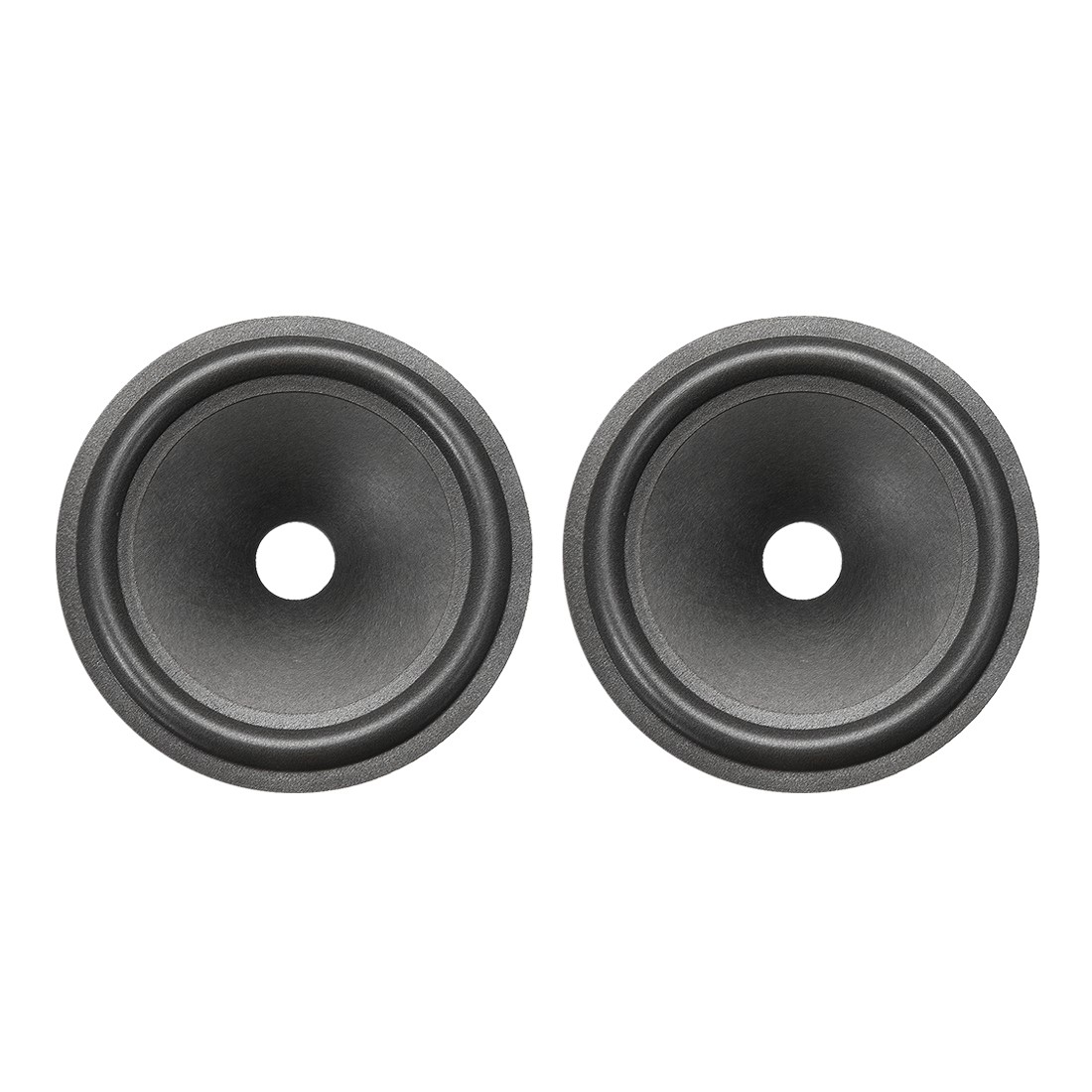 6.5" Paper Speaker Cone Drum Paper 1" ID Foam Surround Dark Grey 2 Pcs