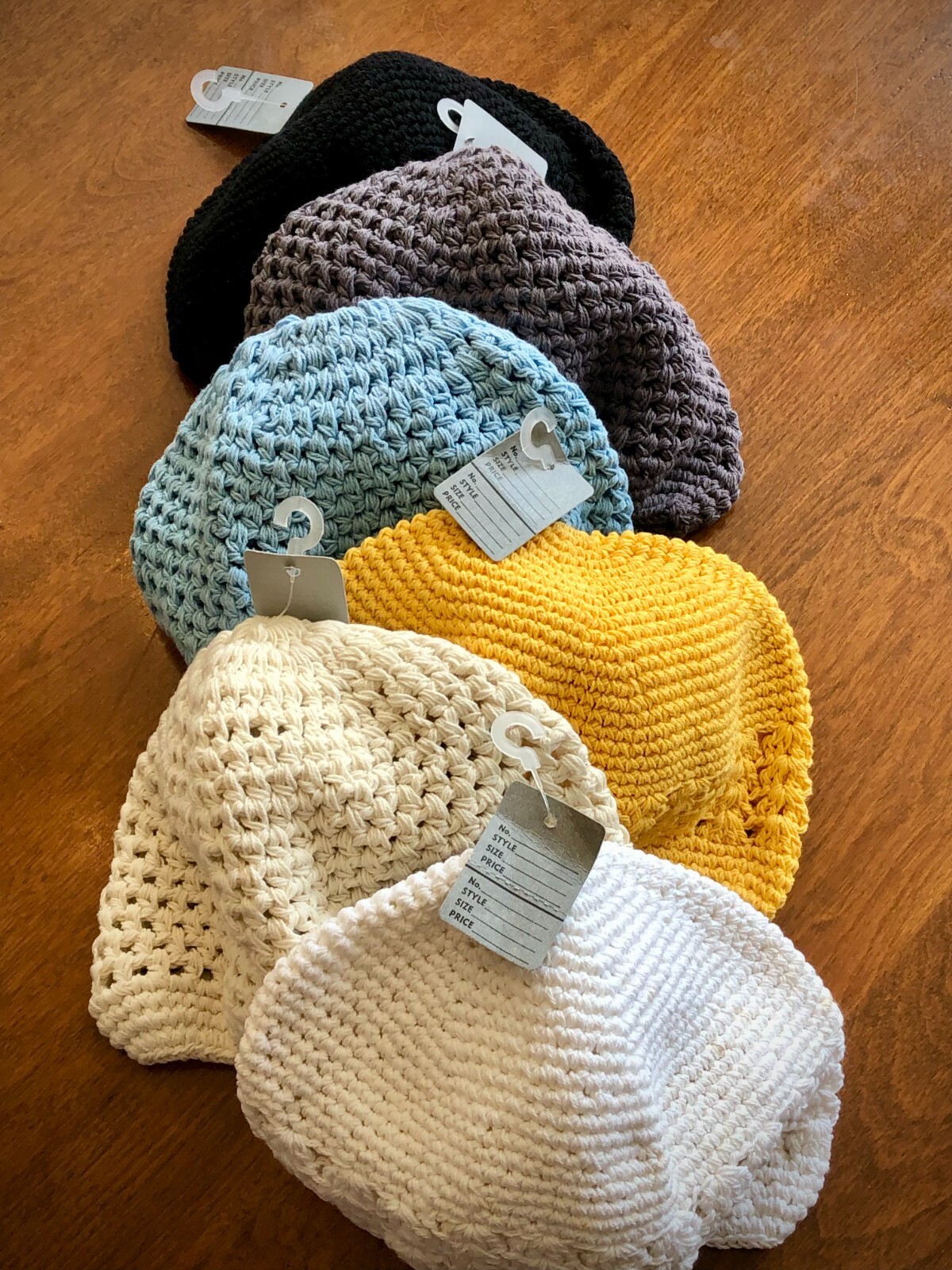 100% Cotton KUFI Crochet Beanie Skull Cap Knit Hat Men Women 11 Color Choices