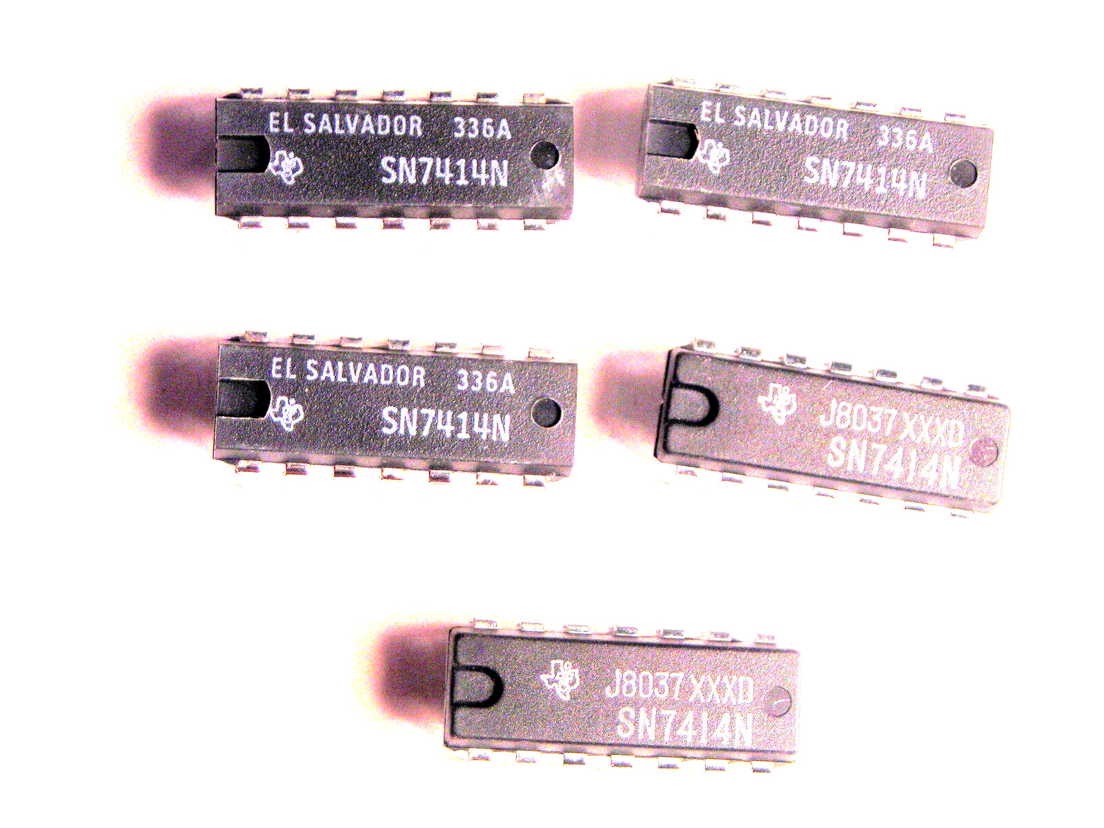 SN7414N  "Original" Texas Instruments  TTL 14P DIP IC  2  pcs