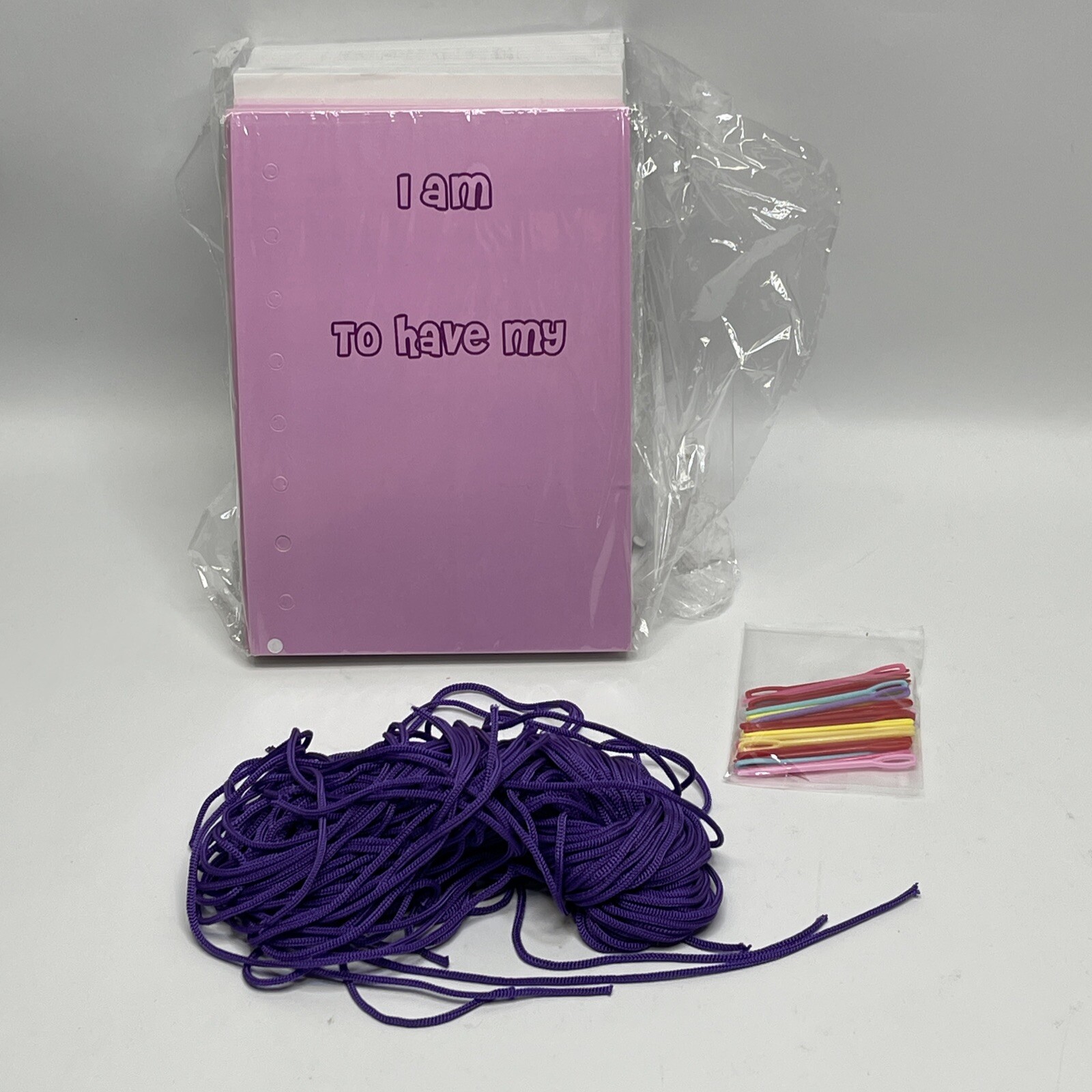 Poen 30 Set Mother's Day Gift Kids Lacing Journal Crafts Kits DIY Art Activities