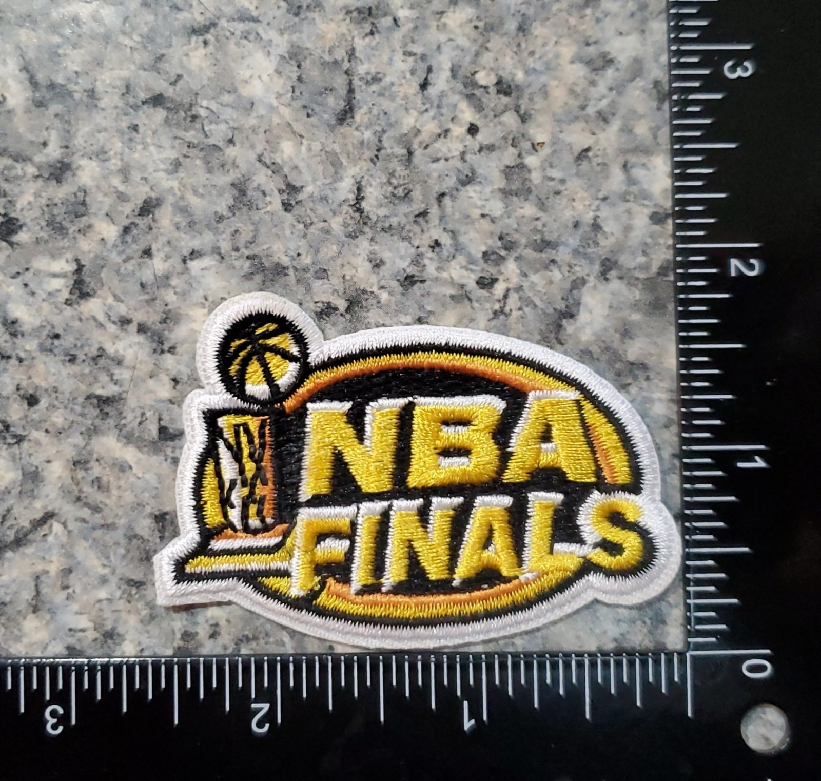 NBA FINALS - CHAMPIONSHIP PATCH - Embroidered Iron On. 2.75" x 1.75"