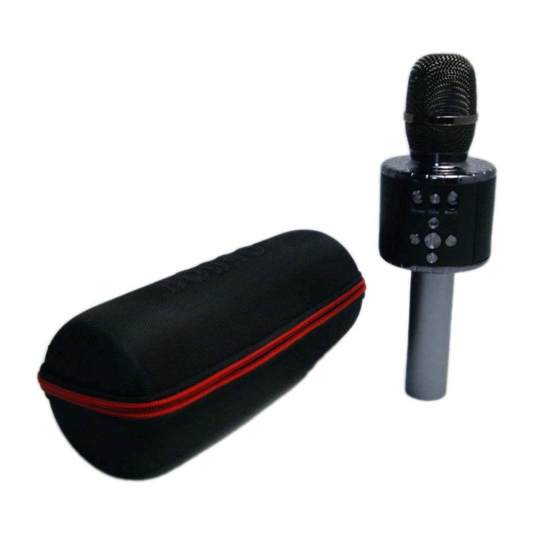 BONAOK Bluetooth Karaoke Microphone – Wireless Handheld Mic LED Lights Open Box