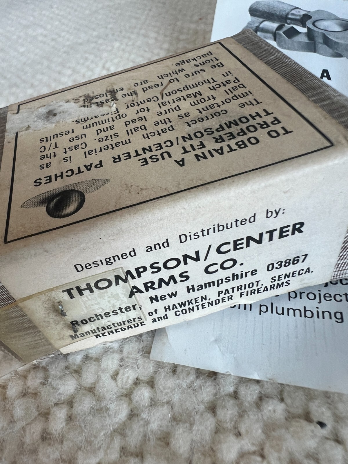 Thompson Center ,45cal Round Ball Mold NOS