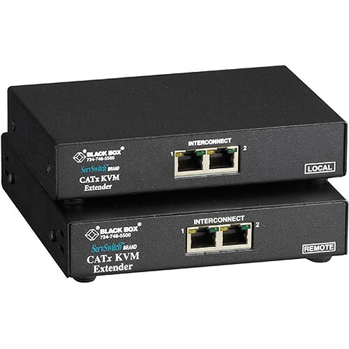 Black Box ServSwitch KVM Dual-VGA/PS/2 Single-Access Extender Kit ACU2201A-R2